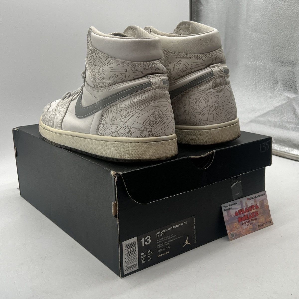 Jordan Brand Air Jordan 1 High laser Size US 13 / EU 46 - 4 Thumbnail