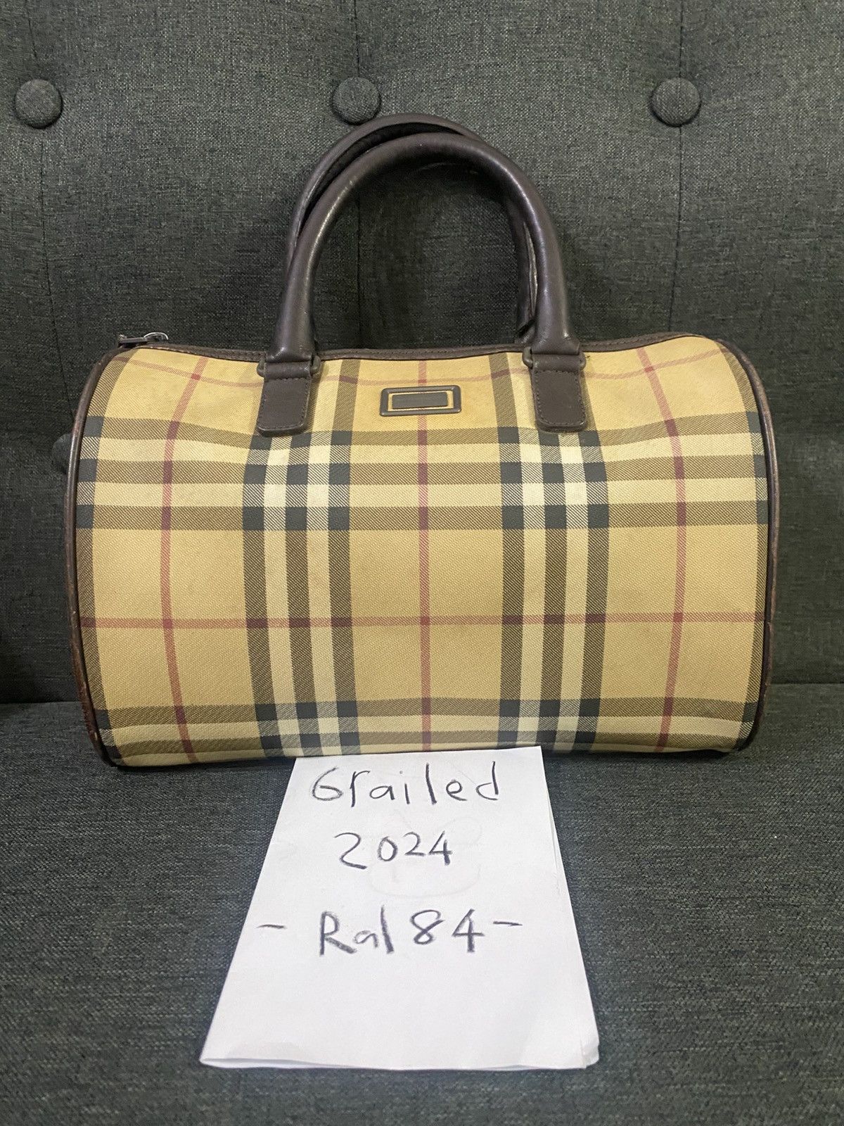 Burberry × Vintage Vintage Burberry Checked Duffle Bag Size ONE SIZE - 1 Thumbnail