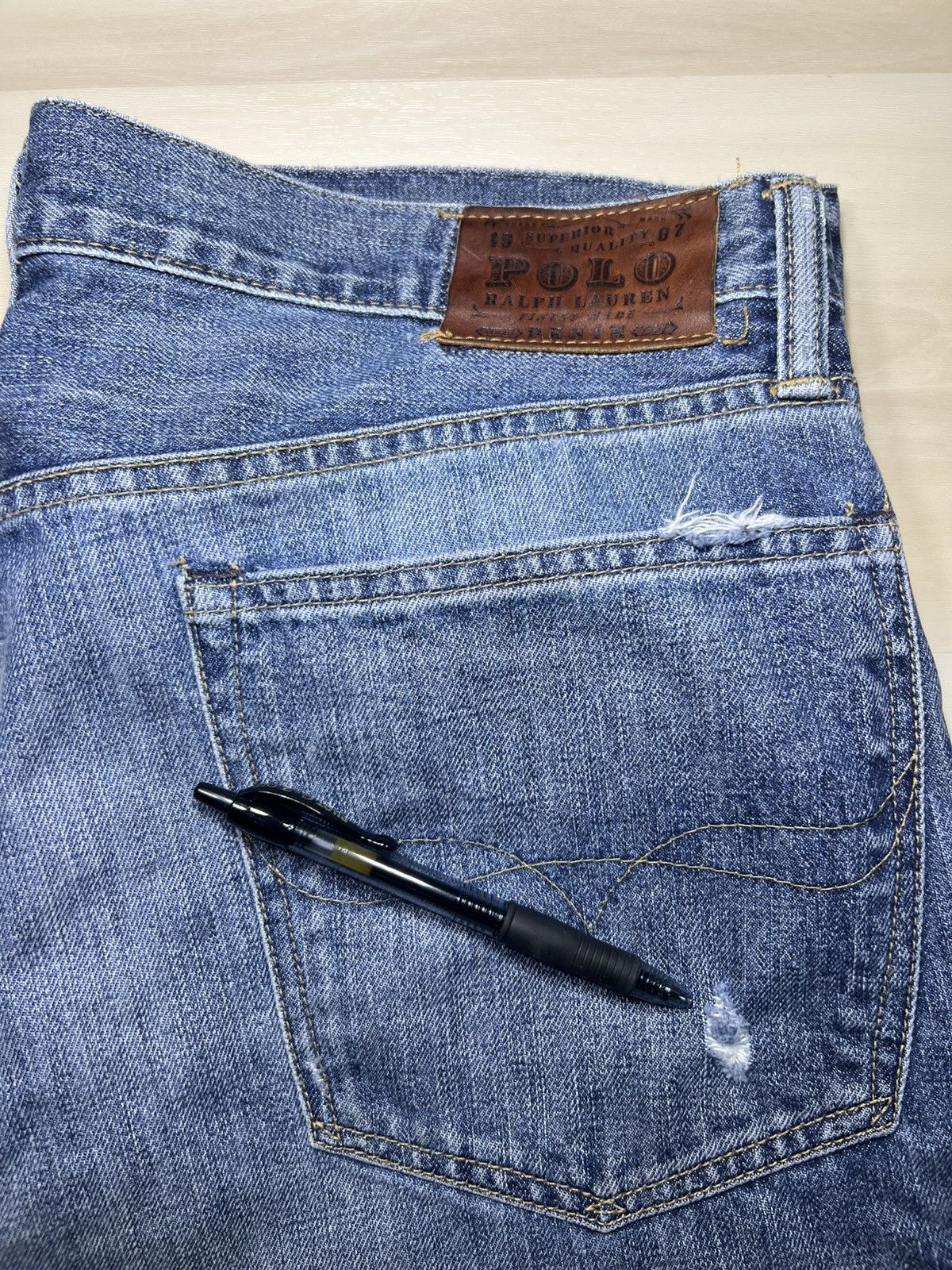 Polo Ralph Lauren Polo Ralph Lauren 867 Jeans Mens 36x30 Med Wash Size US 36 / EU 52 - 3 Thumbnail