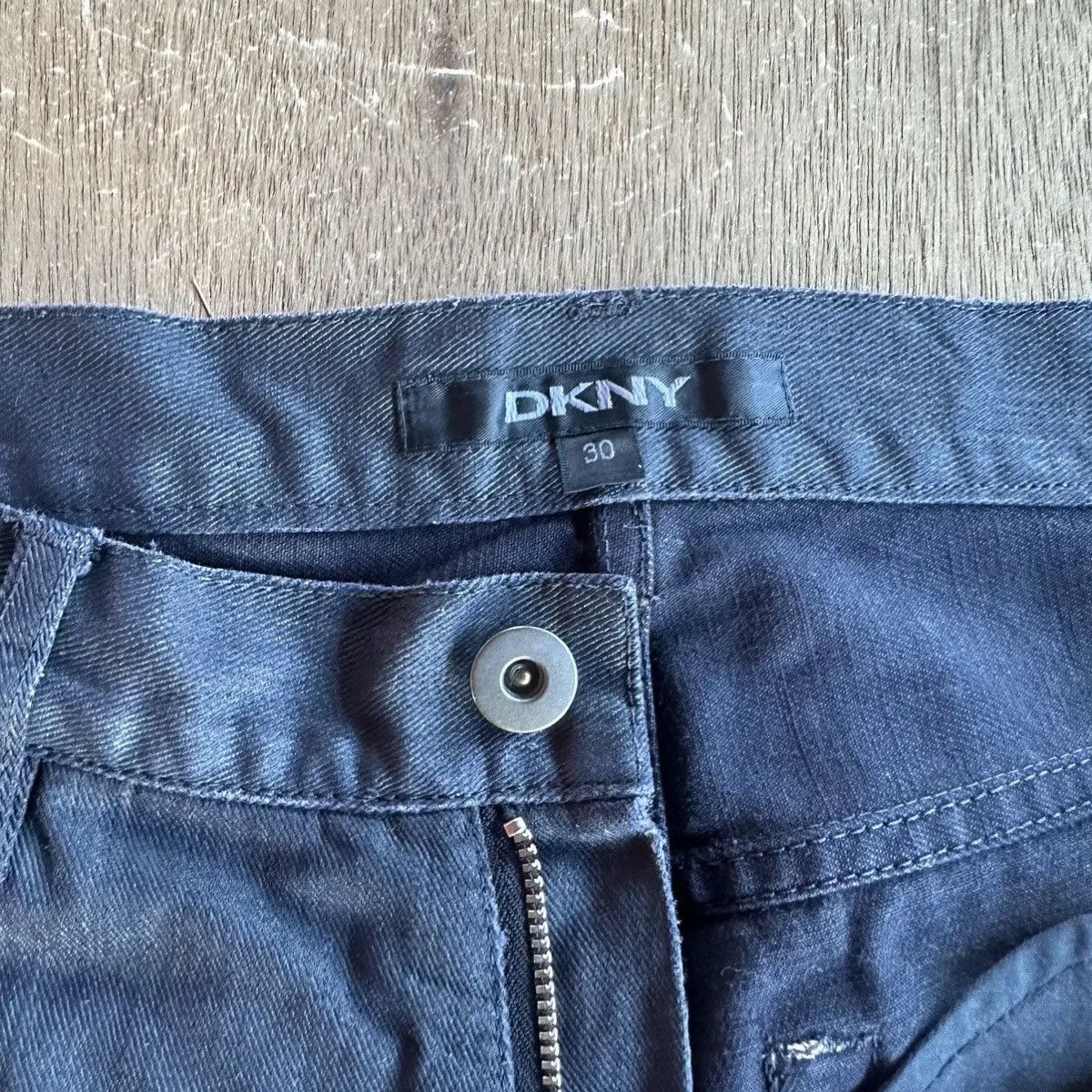 Donna Karan Y2K DKNY TROUSERS 5-POCKET JEANS BLANK JAPANESE VTG PANTS Size US 29 - 6 Thumbnail