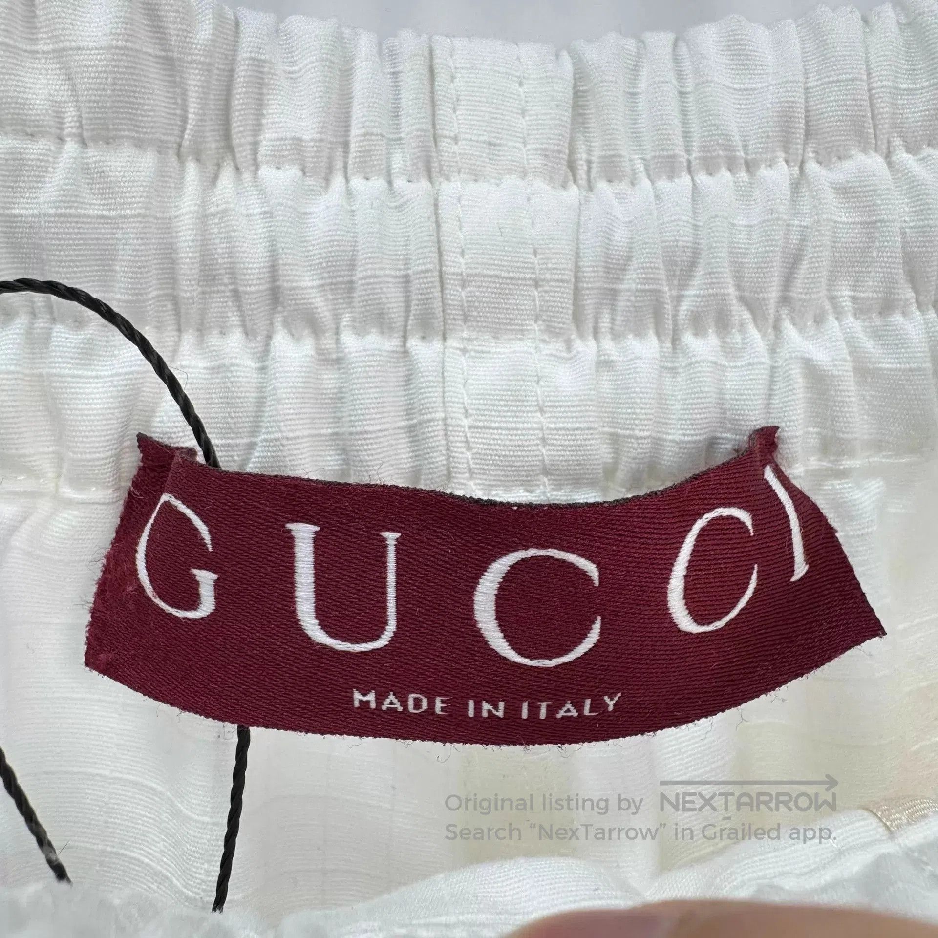 Gucci White Striped Casual Shorts with Pockets. Size US 30 / EU 46 - 7 Thumbnail