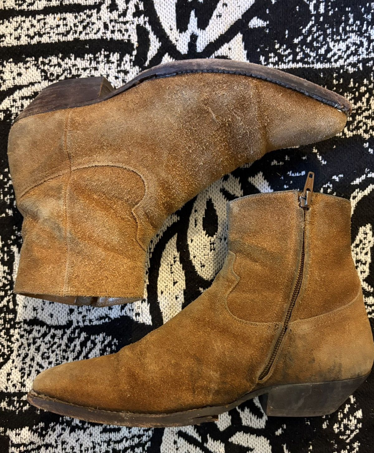 Saint Laurent Paris SS15 Santiag Roughout Suede Size US 7.5 / EU 40-41 - 6 Thumbnail