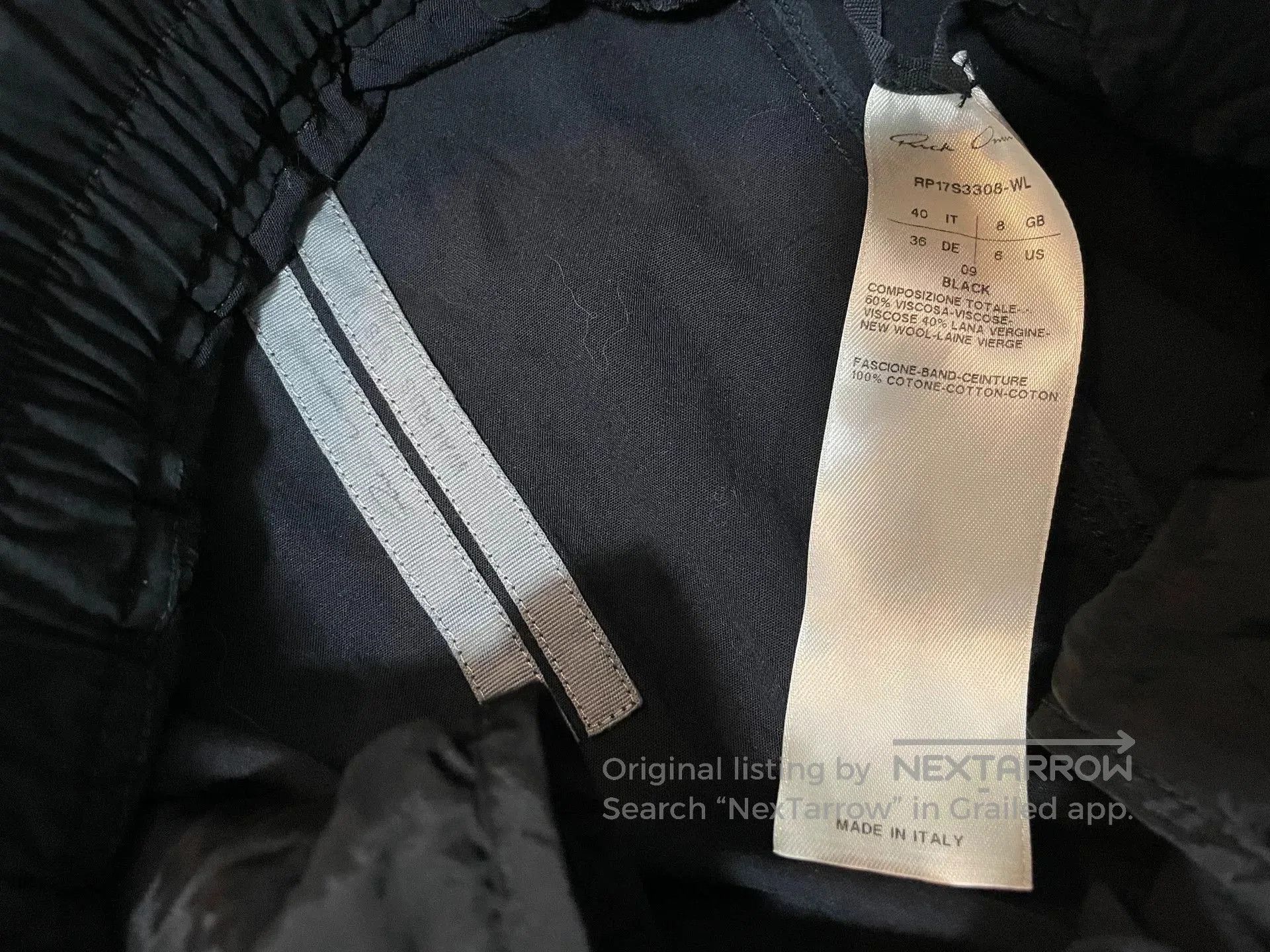 Rick Owens Rick Owens 17SS Walrus Drawstring Cropped Pants. Size US 40 / EU 56 - 3 Thumbnail