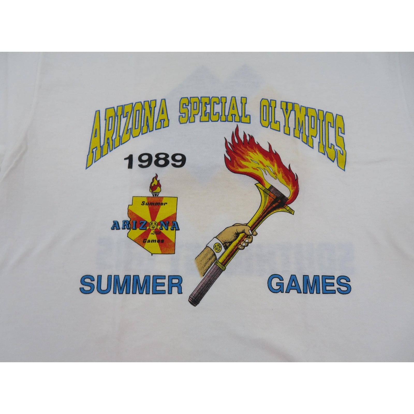 Other 80s Arizona Special Olympics White T-shirt Sz M Double Sided Size US M / EU 48-50 / 2 - 2 Thumbnail