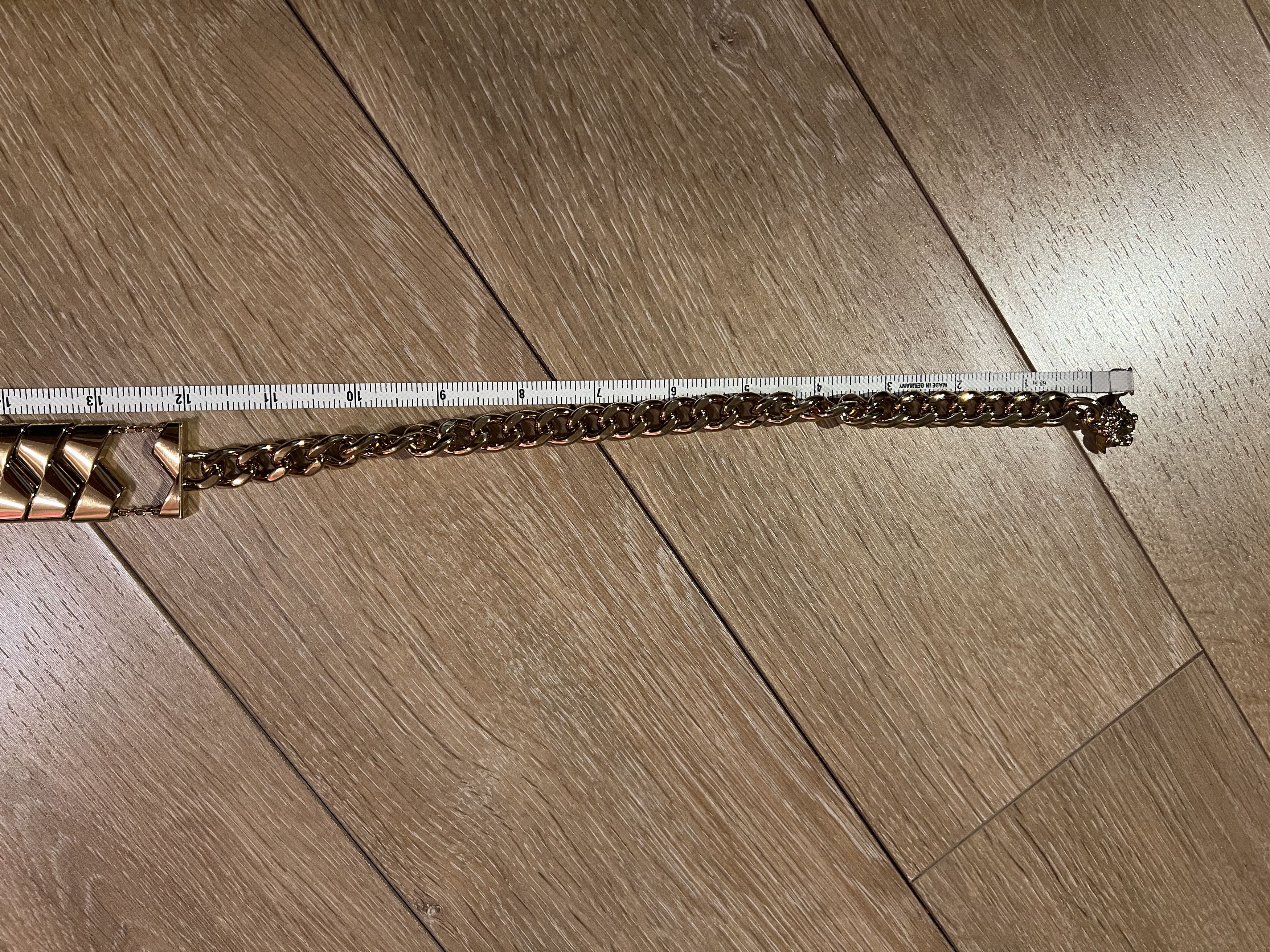 Versace $3225 new VERSACE rare runway metal chain BELT medusa gold Size ONE SIZE - 13 Thumbnail