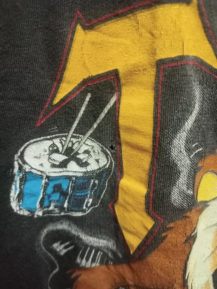 Band Tees × Vintage × Warner Bros Vintage 1989 Taz World Tour Looney Tunes Distressed Size US L / EU 52-54 / 3 - 6 Thumbnail