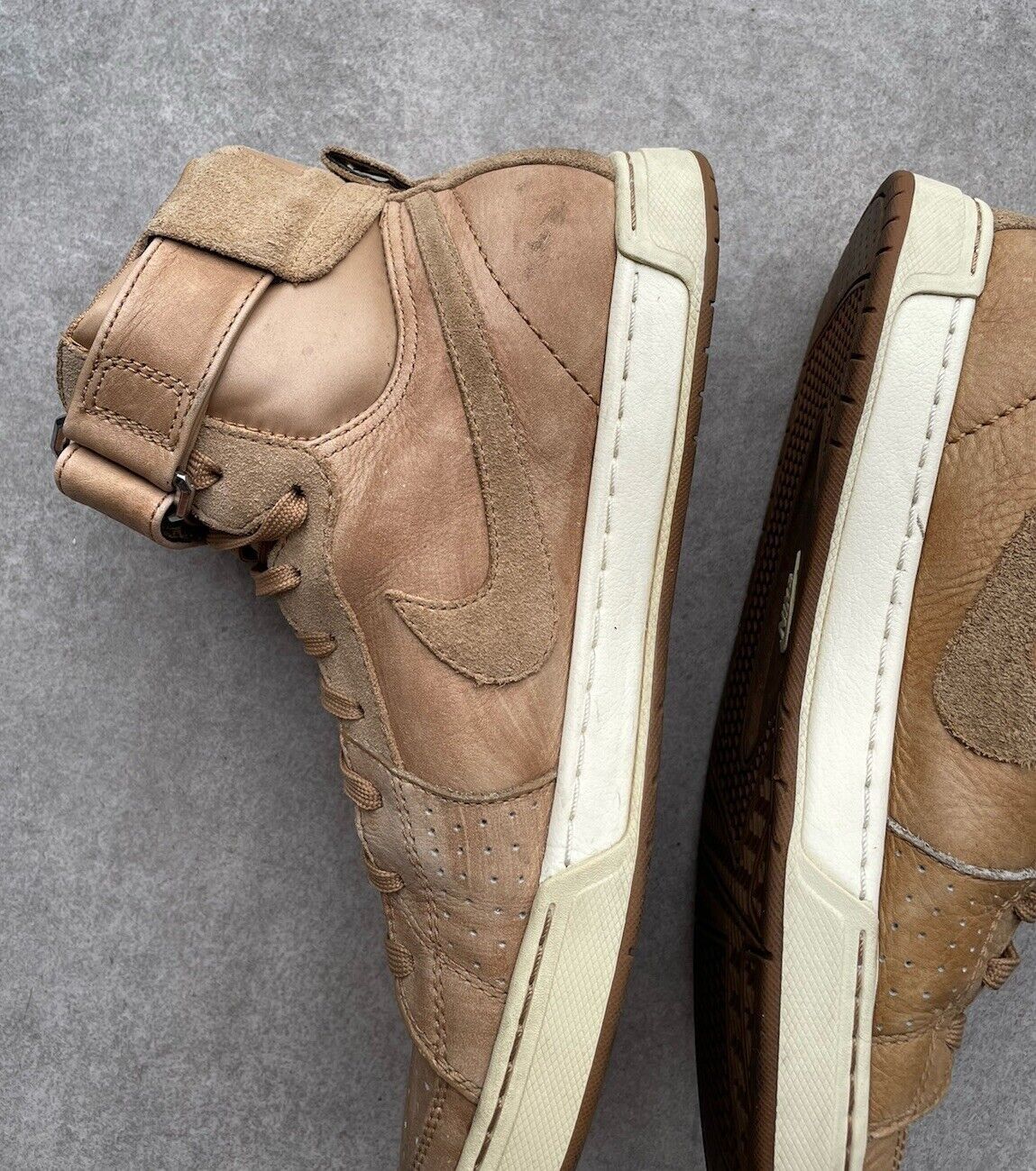 Nike Nike Mens Air Flytop Trainers Brown Suede Mid Rise Sneakers Size US 9.5 / EU 42-43 - 6 Thumbnail