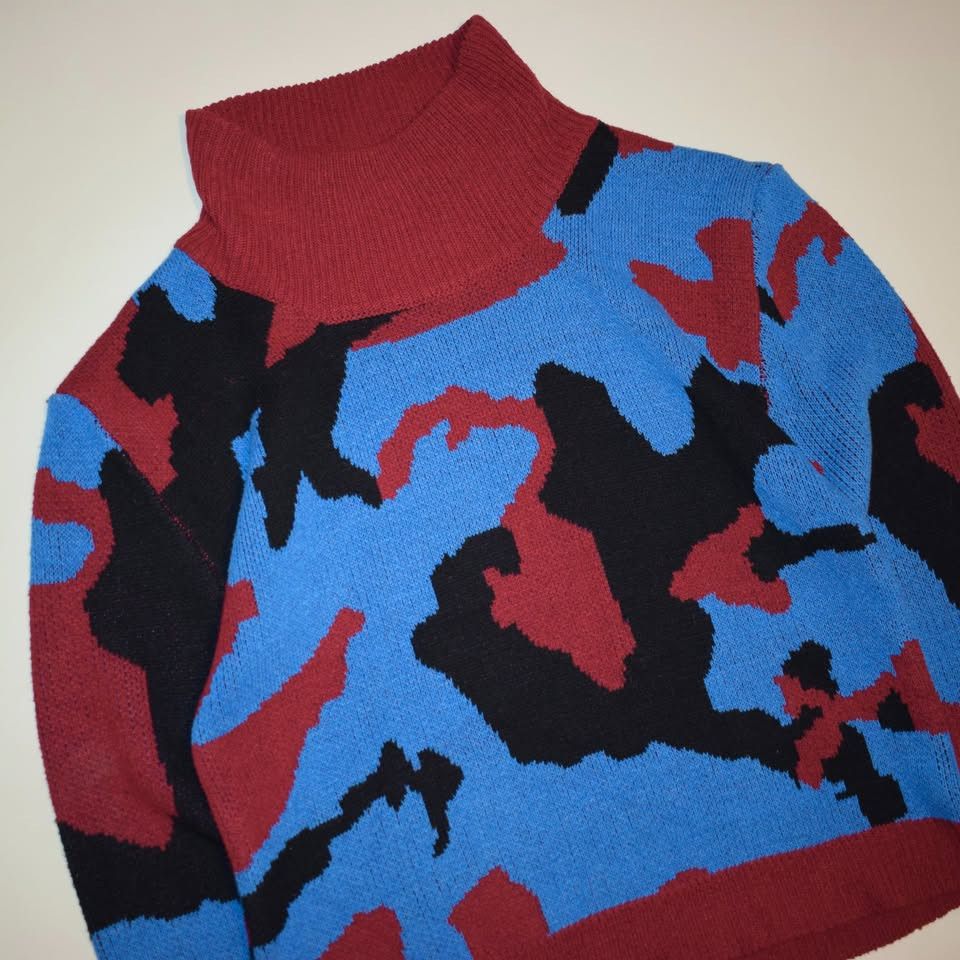 Vintage Vintage Knit Sweater (Rolled Neck) - Medium Size M / US 6-8 / IT 42-44 - 1 Thumbnail
