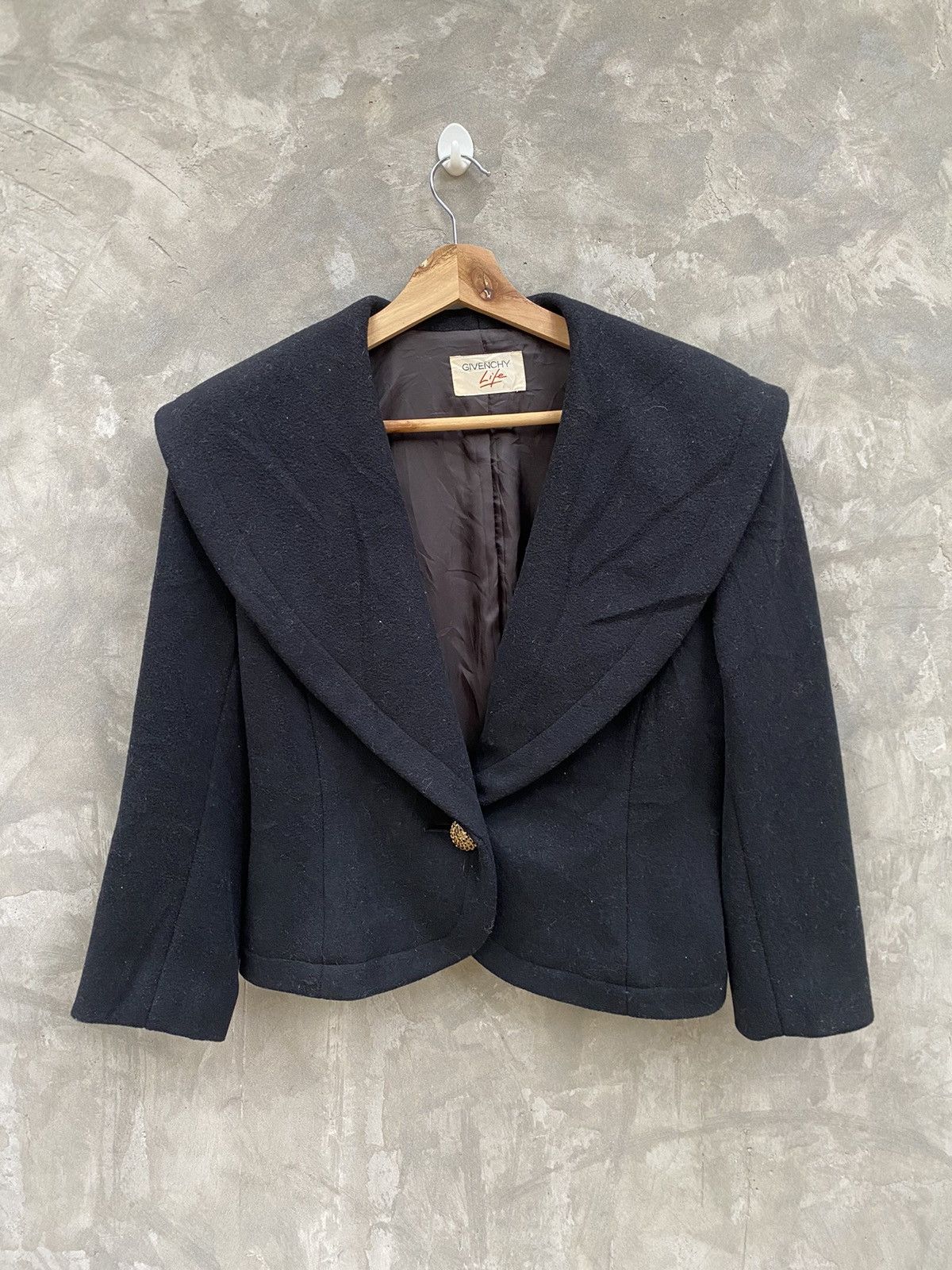 Vintage Givenchy Life Wool Cropped Jacket