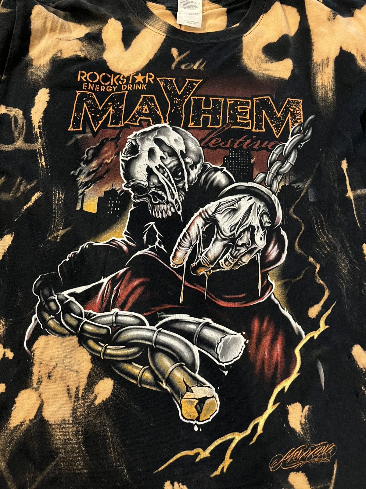 Rockstar Games × Vintage Vintage Rockstar Mayhem tour tee Size US L / EU 52-54 / 3 - 4 Thumbnail