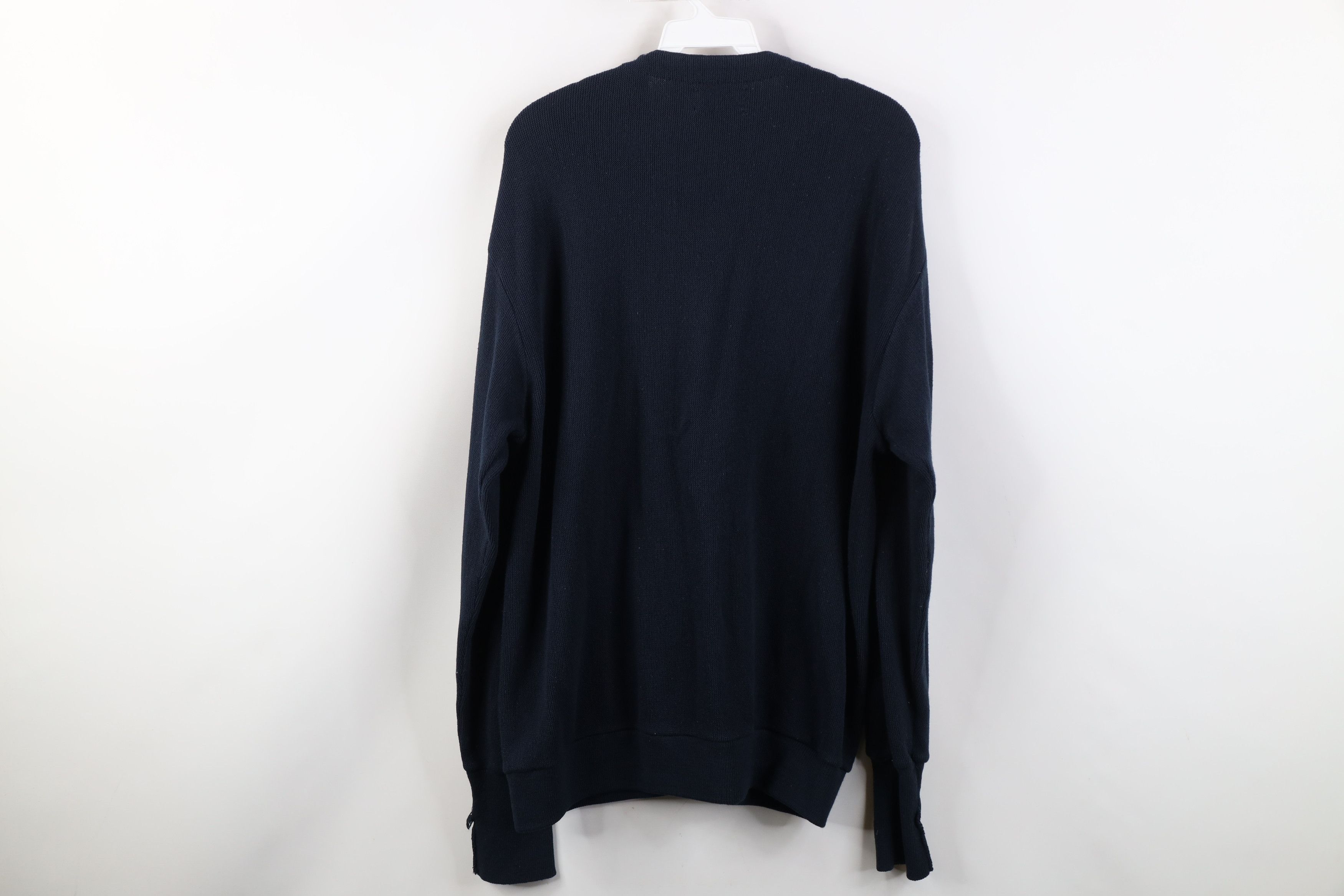 Vintage Vintage 70s Streetwear Knit Cardigan Sweater Navy Blue USA Size US XL / EU 56 / 4 - 8 Thumbnail