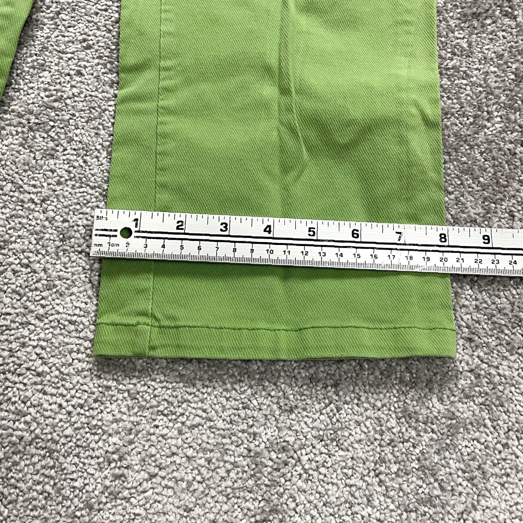American Eagle Outfitters VINTAGE American Eagle Womens Cropped Jeans 8 Green Stretch Denim 21-Inch Inseam Regular Fit Women Size 30" / US 8 / IT 44 - 2 Thumbnail
