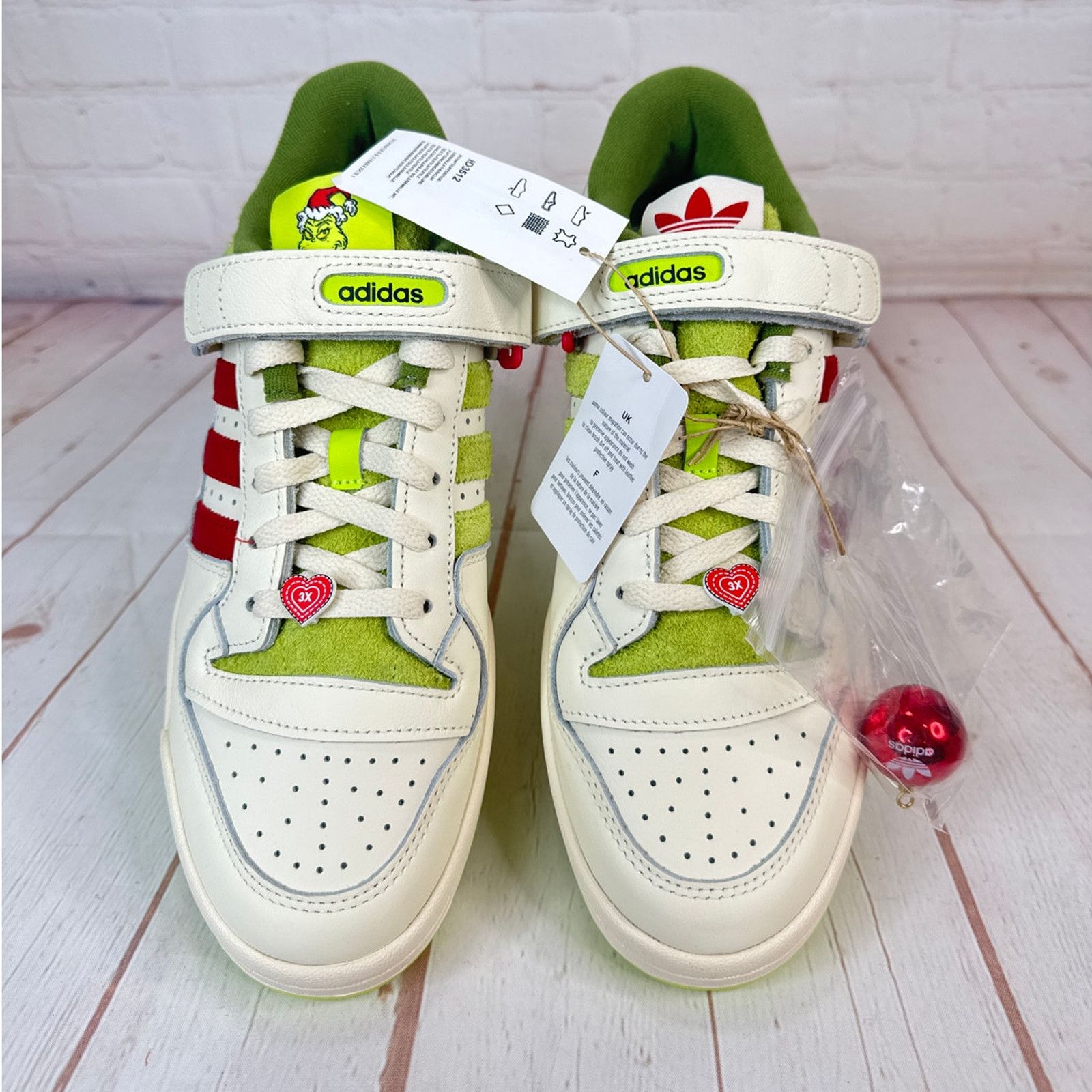 Adidas Adidas Forum Low x The Grinch Cream White Shoes M 10/W 11 Size US 10 / EU 43 - 7 Thumbnail