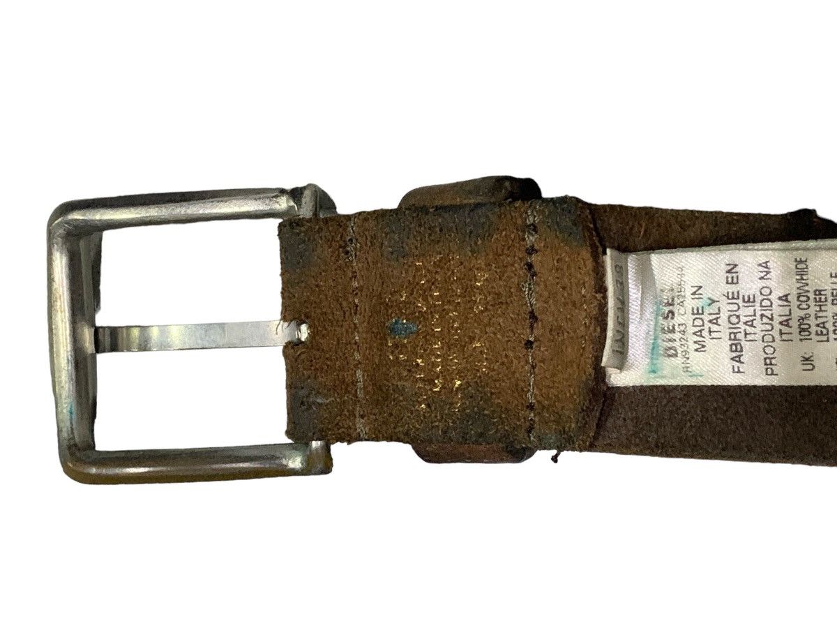 Diesel × If Six Was Nine Vintage Diesel Suede Brown Leather Belt Size ONE SIZE - 6 Thumbnail