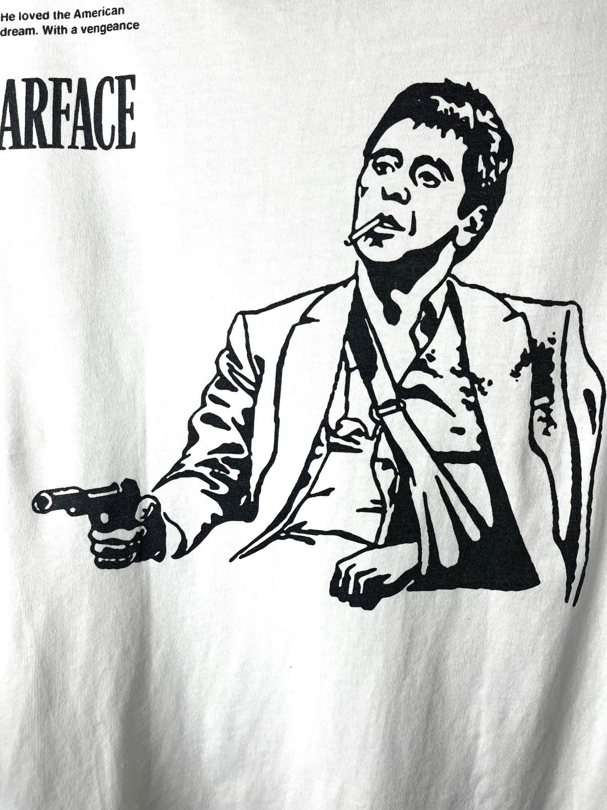 Vintage Tony Montana Scarface Criminal Mafia T Shirt Size US M / EU 48-50 / 2 - 8 Thumbnail