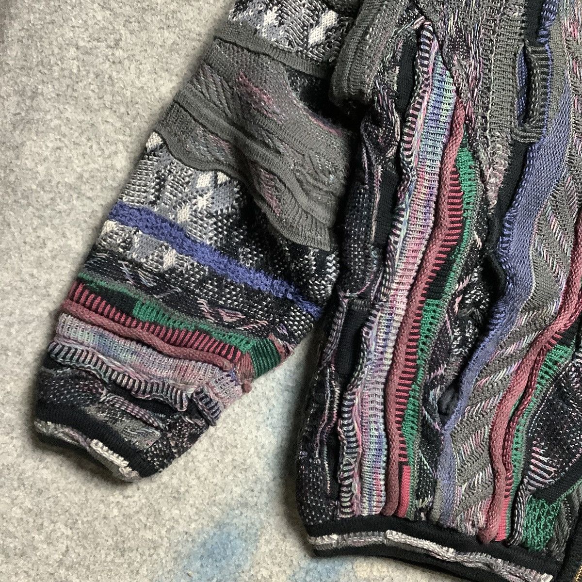 Tundra × Tundra Canada Vintage Coogi Tundra Style Knit 3D Archive Zip Sweater Size US S / EU 44-46 / 1 - 3 Thumbnail