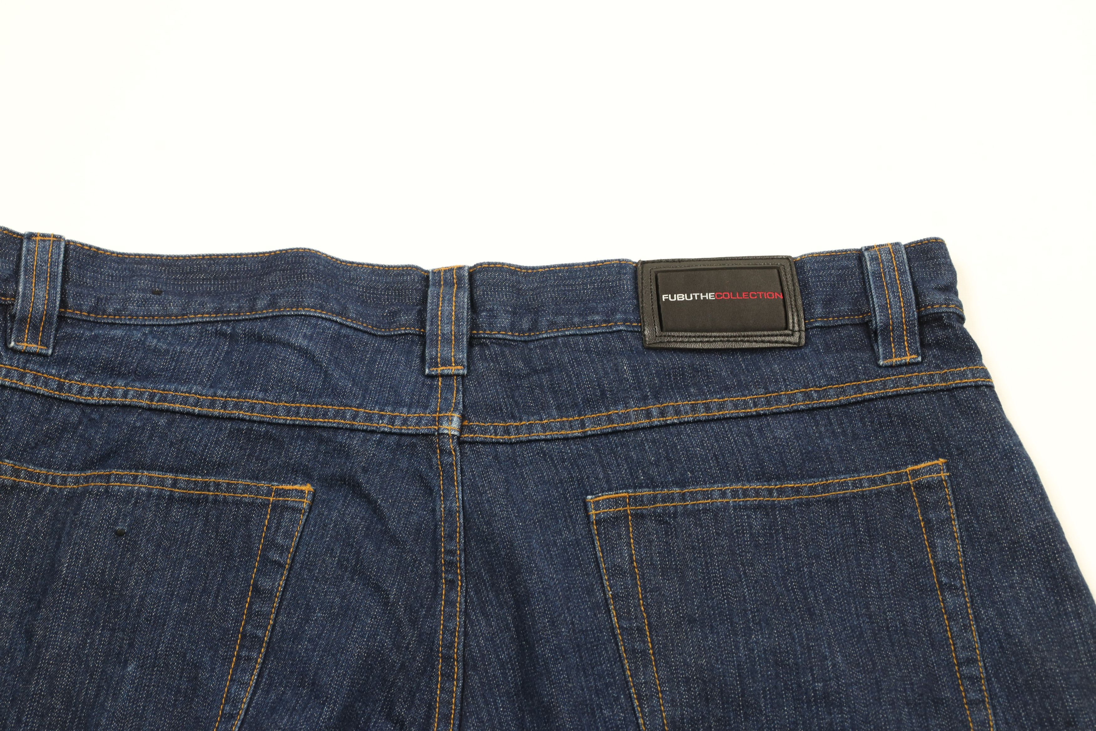 Fubu × Vintage Vintage 90s Fubu Out Baggy Fit Denim Jean Shorts Jorts Blue Size US 38 / EU 54 - 8 Thumbnail