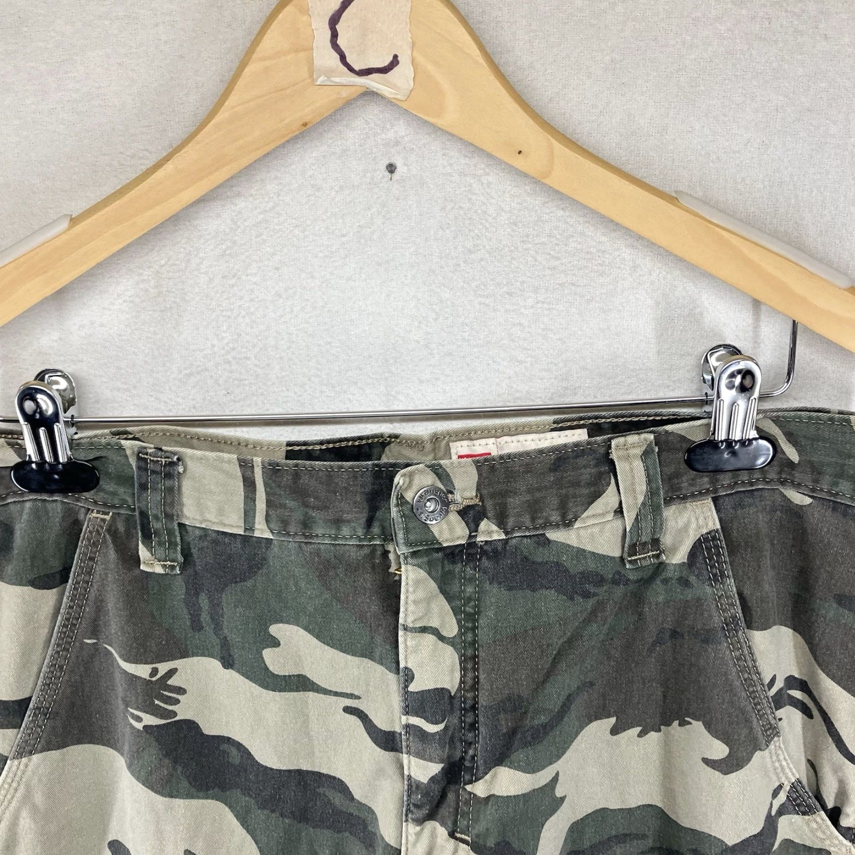 Wrangler VINTAGE Wrangler Cargo Pants Men's 32x28 Relaxed Fit Fleece Lined Camouflage Military Hunting Size US 32 / EU 48 - 6 Thumbnail