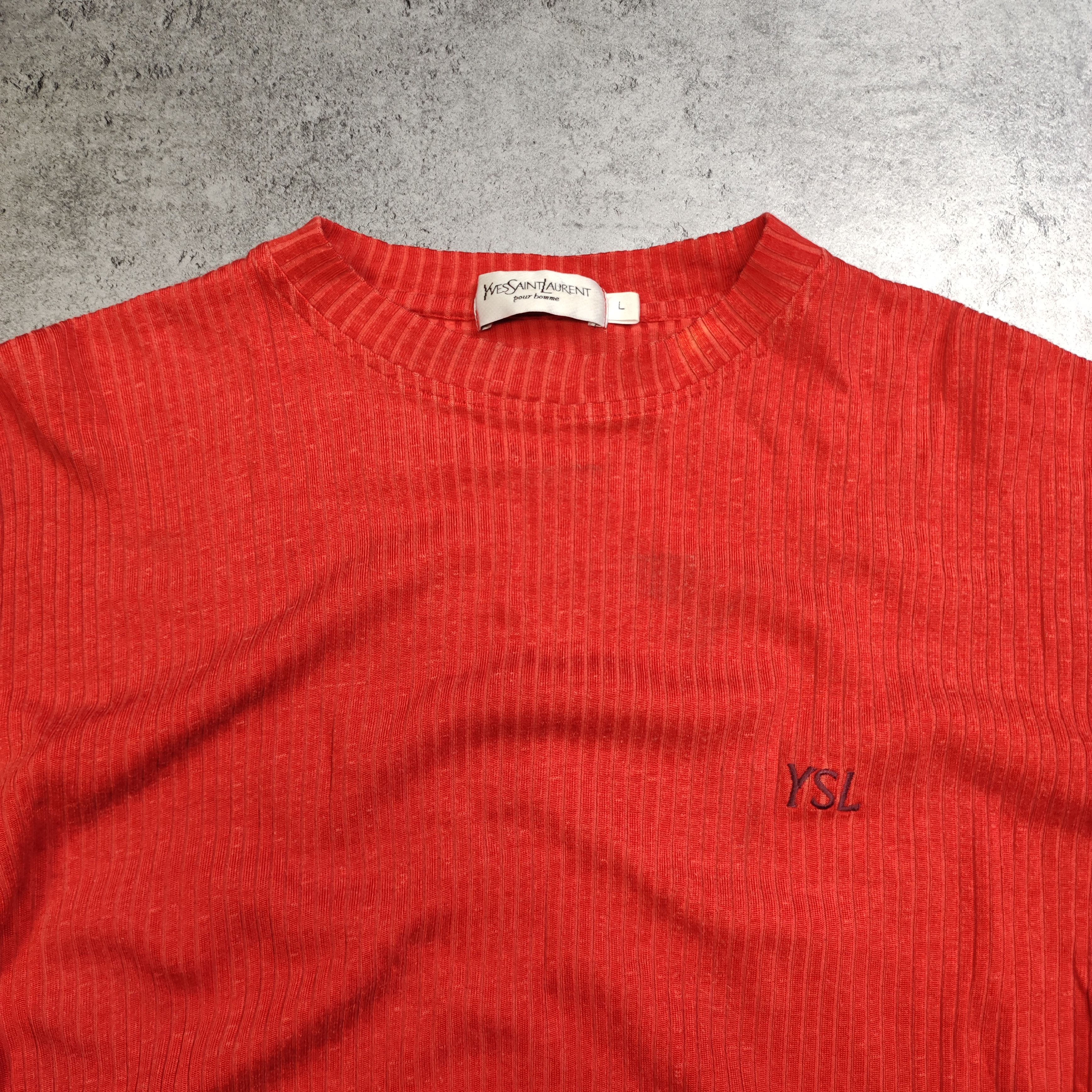 Vintage × Yves Saint Laurent RARE 90s YSL Yves Saint Laurent Rayon Viscose Logo Shirt Size US L / EU 52-54 / 3 - 5 Thumbnail