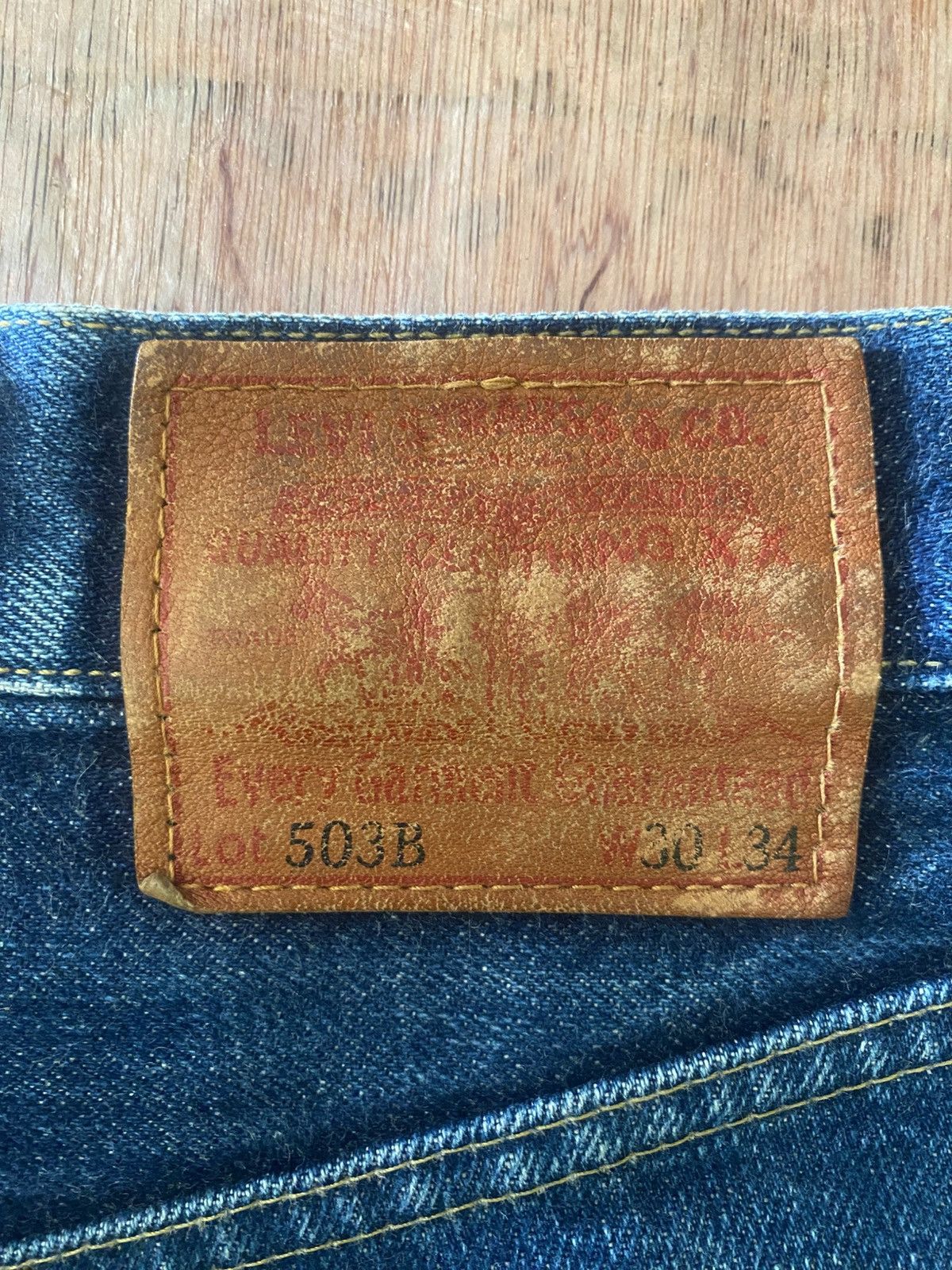 Japanese Brand × Levi's × Vintage VINTAGE LEVI'S BIG E LOT 503B BUTTON J22 Size US 30 / EU 46 - 4 Thumbnail