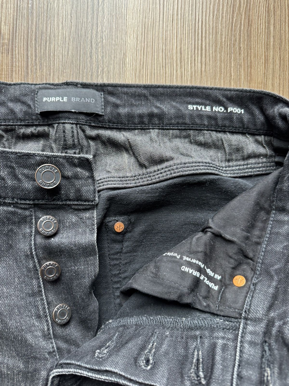 Purple Purple P001 Vintage Black Size 31 Size US 31 - 3 Thumbnail