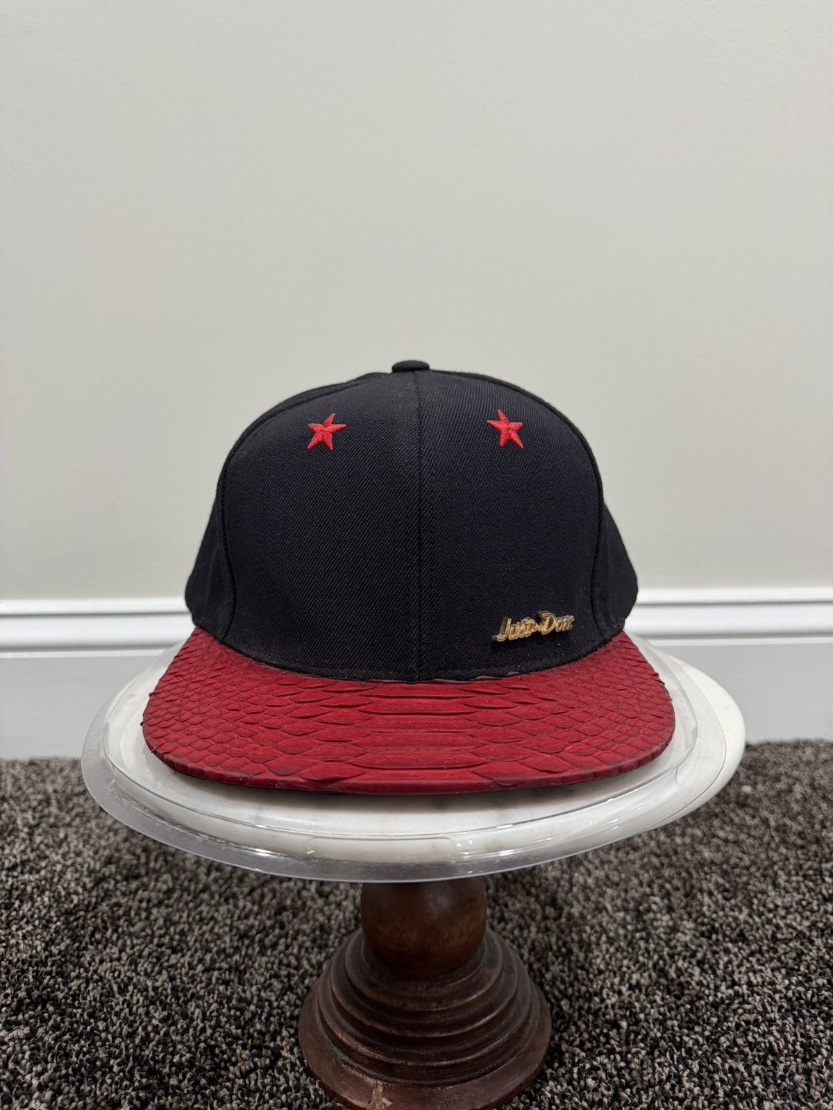 Just Don Just Don x Mitchell & Ness RSVP Black Blank Red Stars Hat Size ONE SIZE - 1 Thumbnail