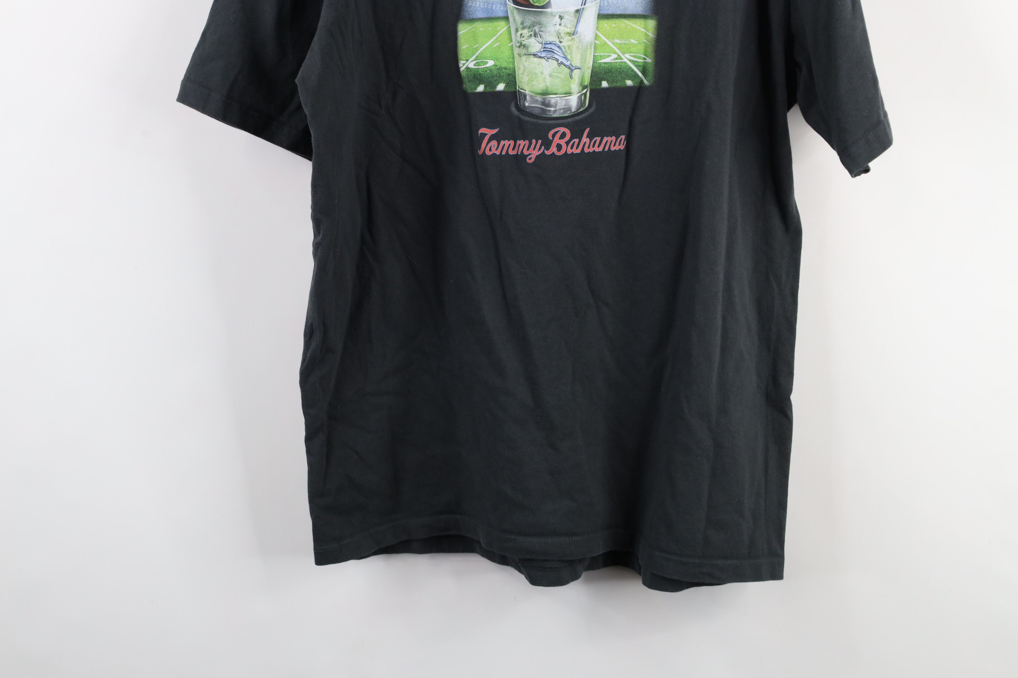 Tommy Bahama × Vintage Vintage Y2K Tommy Bahama Relax Football Drink T-Shirt Gray Size US L / EU 52-54 / 3 - 12 Thumbnail