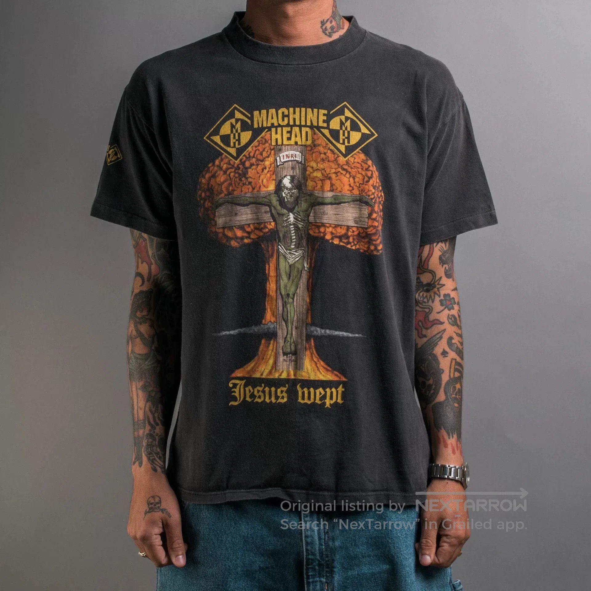 Vintage Vintage 1995 Machine Head Jesus Wept Tee. Size US M / EU 48-50 / 2 - 7 Thumbnail
