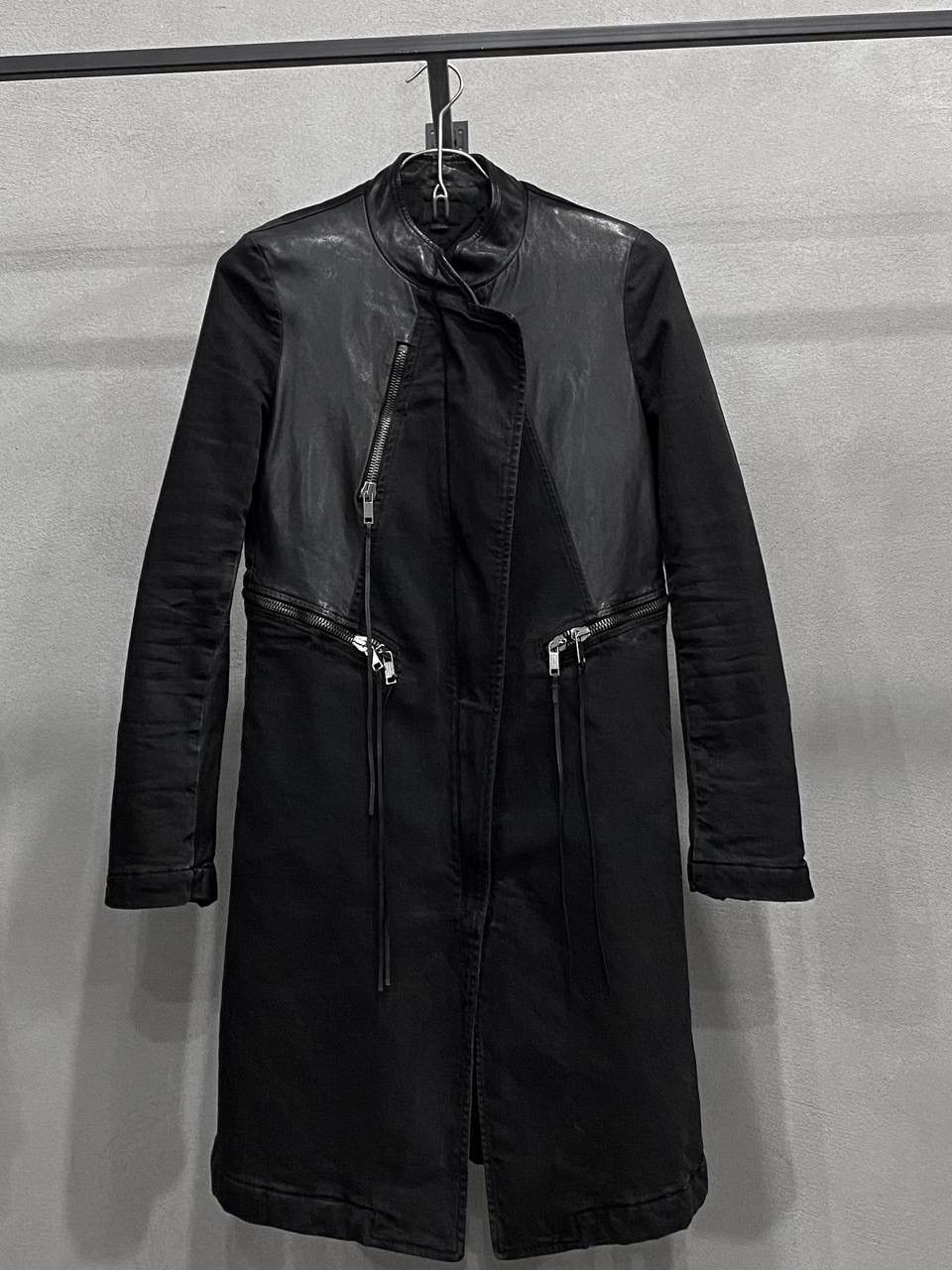 Diesel Diesel Leather & Denim Avangard Coat Size S / US 4 / IT 40 - 1 Thumbnail