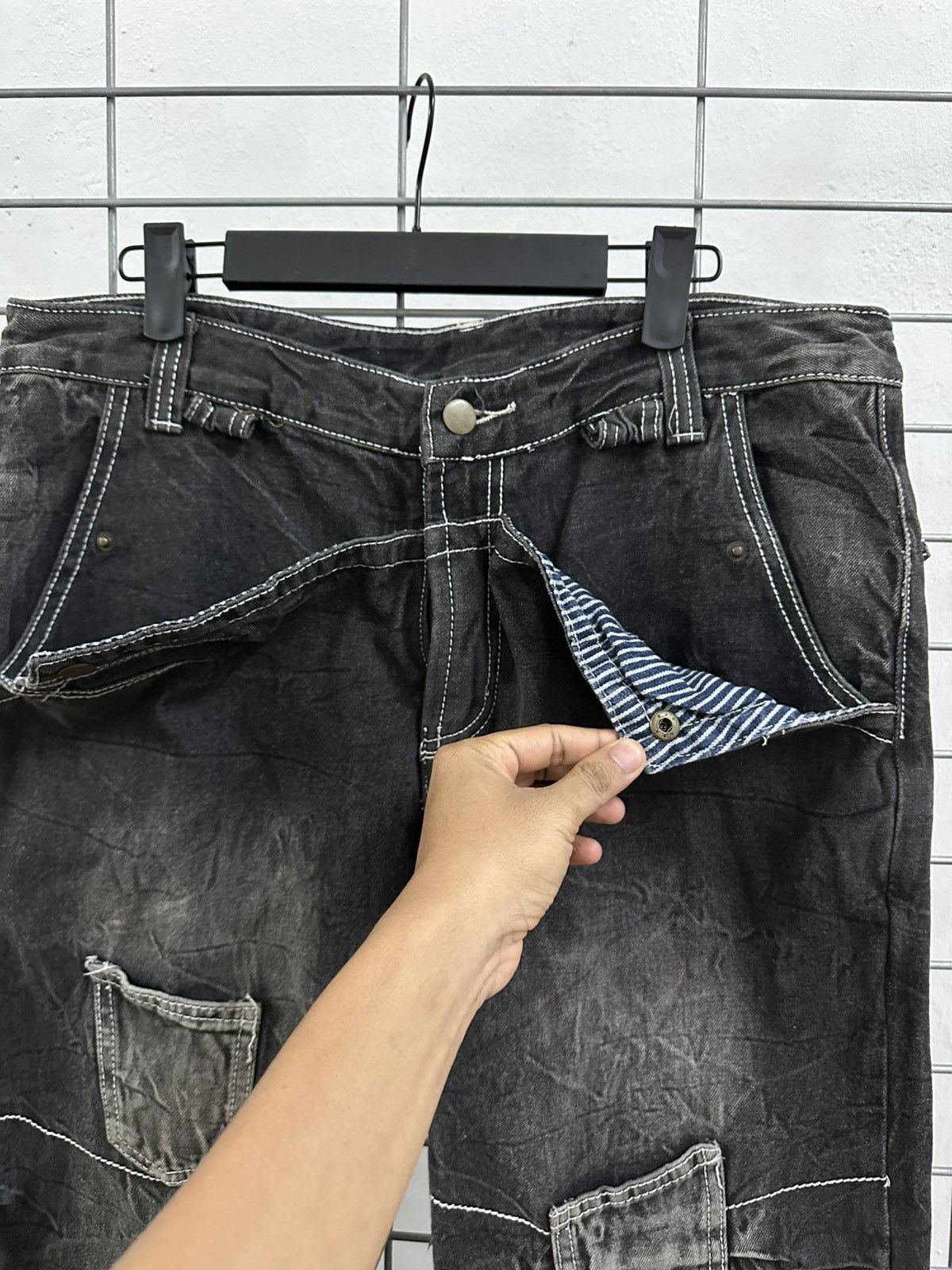 If Six Was Nine × Japanese Brand Rare And Beautiful Aston Design Multi Pocket Punk Bush Pants Size US 34 / EU 50 - 9 Thumbnail