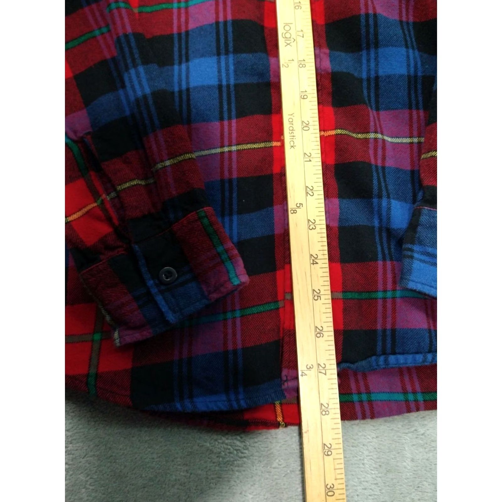 American Eagle Outfitters American Eagle Outfitters Plaid Flannel Shirt Mens Large Blue Red Classic Fit Button-Down Size US L / EU 52-54 / 3 - 4 Thumbnail