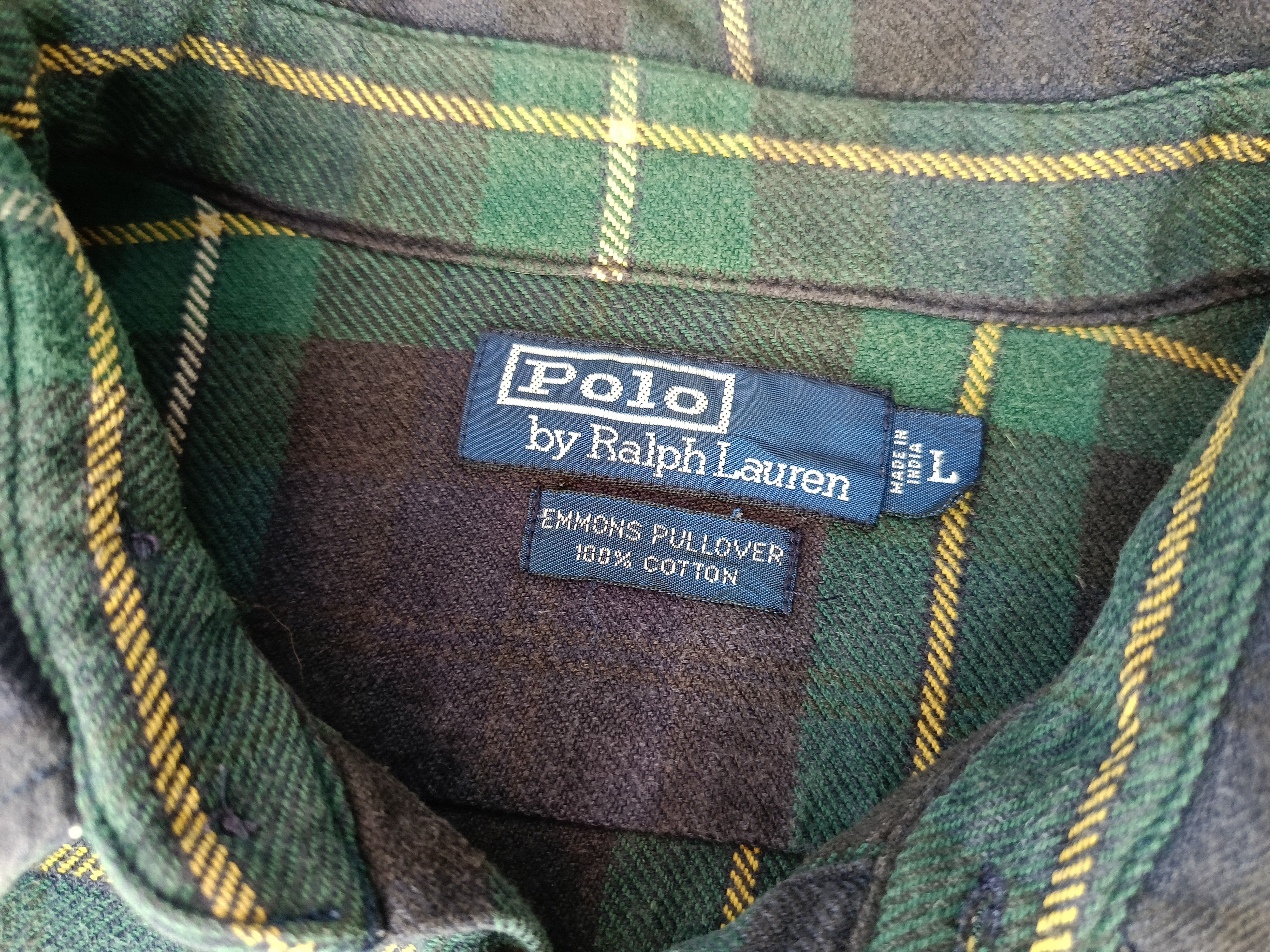 Polo Ralph Lauren × Ralph Lauren POLO Ralph Lauren Emmons Pullover 90s long sleeve shirt Size US L / EU 52-54 / 3 - 2 Thumbnail
