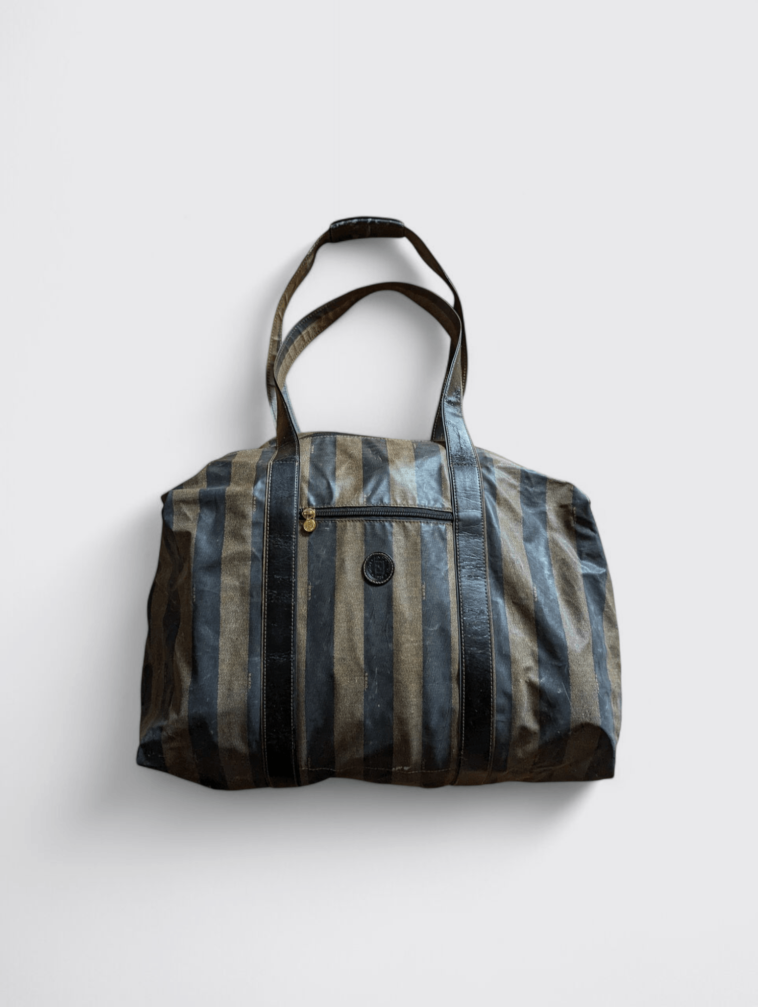 FENDI Travel Boston Vintage Brown Bag