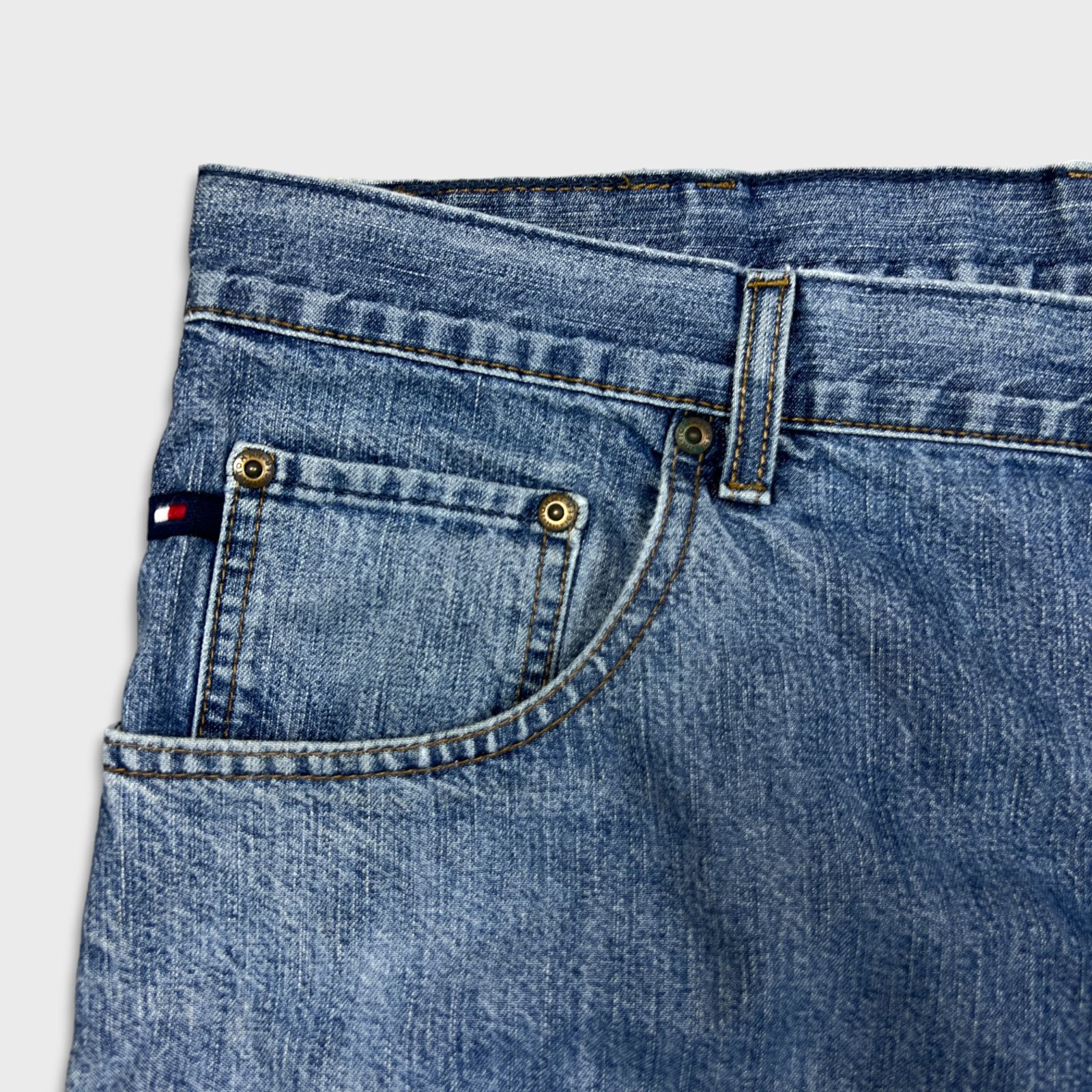Tommy Hilfiger × Vintage Tommy Hilfiger Jeans 40x32 Blue Wide Fit Baggy Denim Pants Size US 40 / EU 56 - 3 Thumbnail