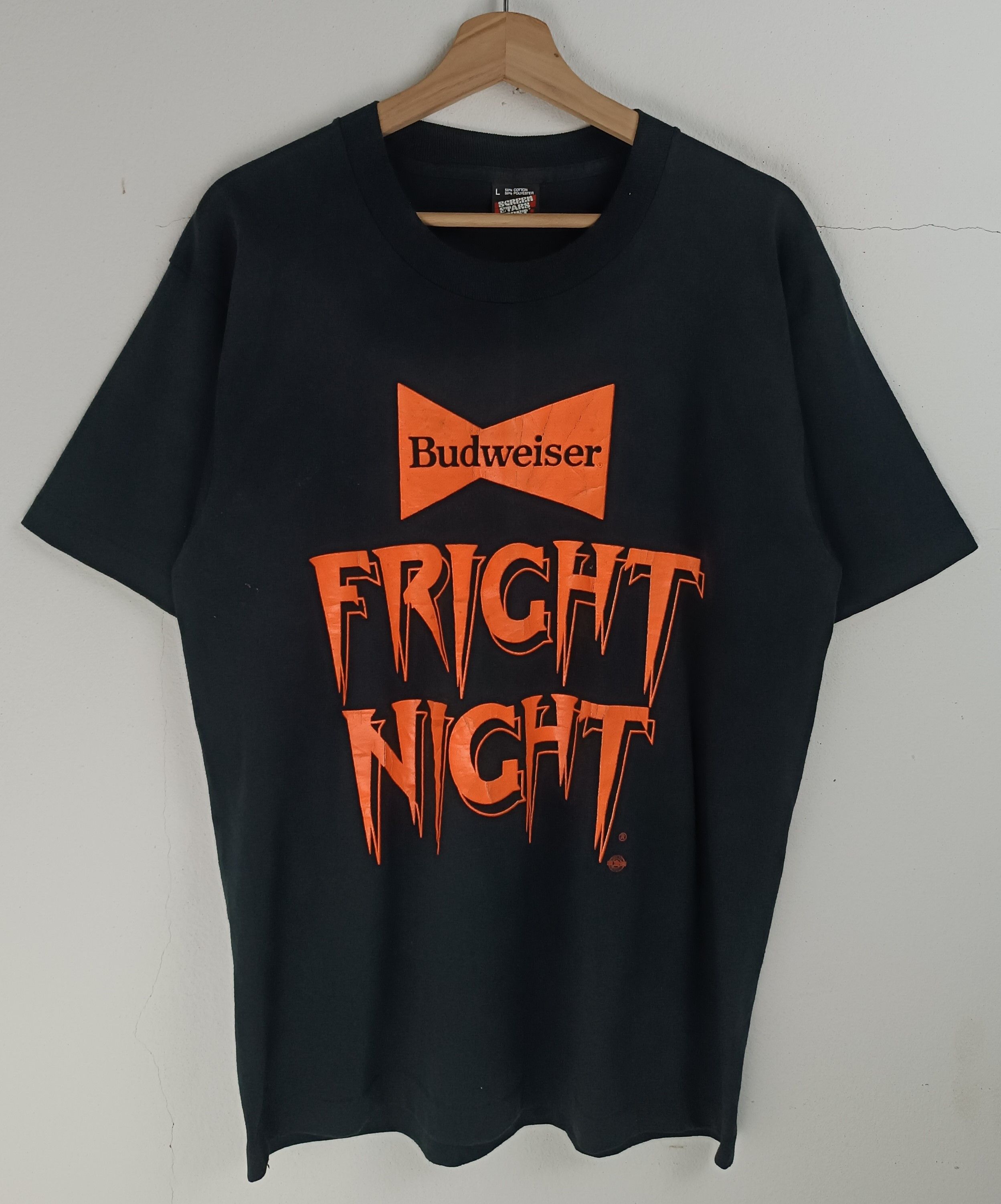 Budweiser VINTAGE 80'S BUDWEISER FRIGHT NIGHT VERY RARE HALOWEEN BEER Size US L / EU 52-54 / 3 - 3 Thumbnail