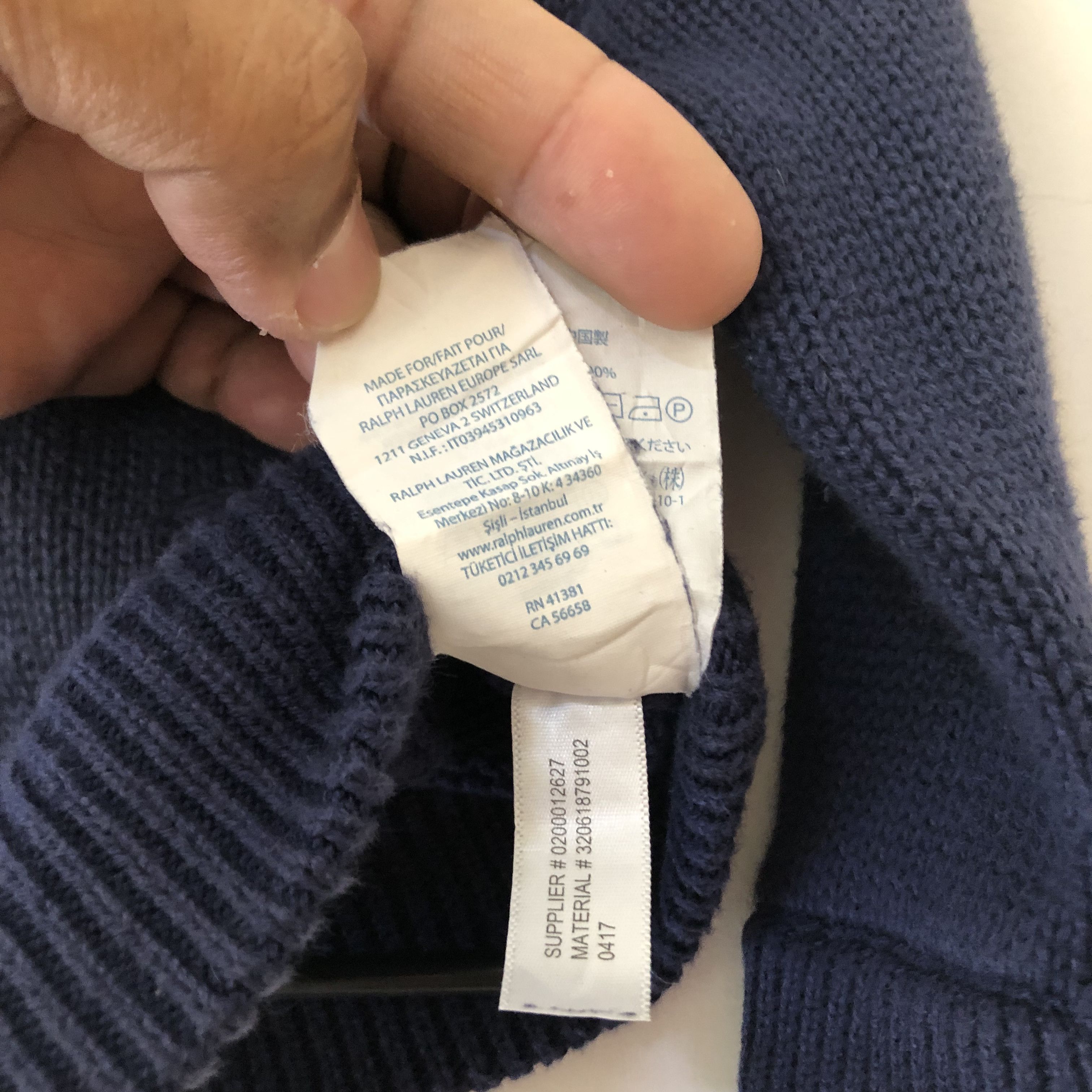 Ralph Lauren Ralph Lauren Cotton Full-Zip Jumper Baby Size 12M Size US XXS / EU 40 - 10 Thumbnail