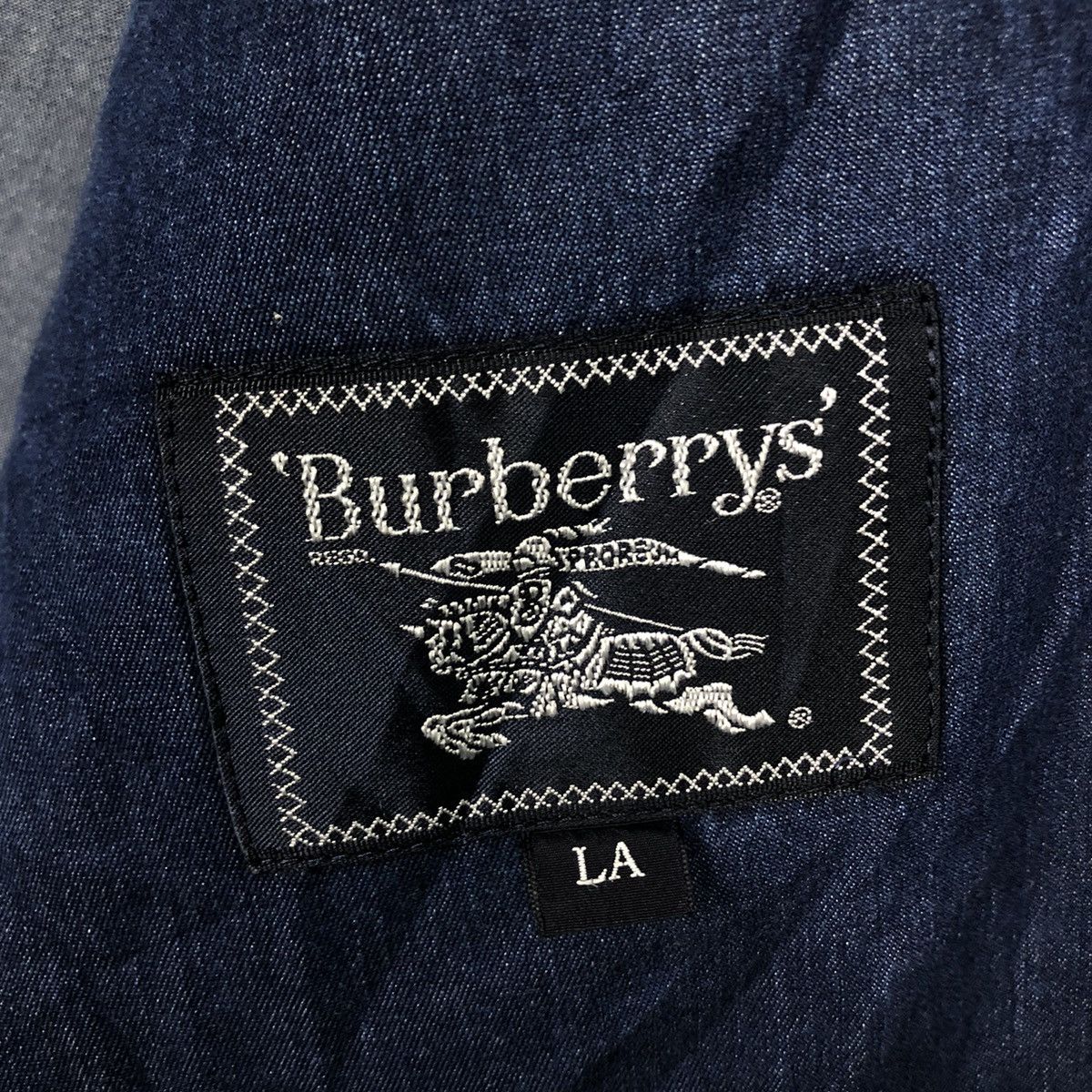 Burberry 📌Vintage Chore Jacket Denim Blue Burberrys Double Breast Size US M / EU 48-50 / 2 - 18 Thumbnail