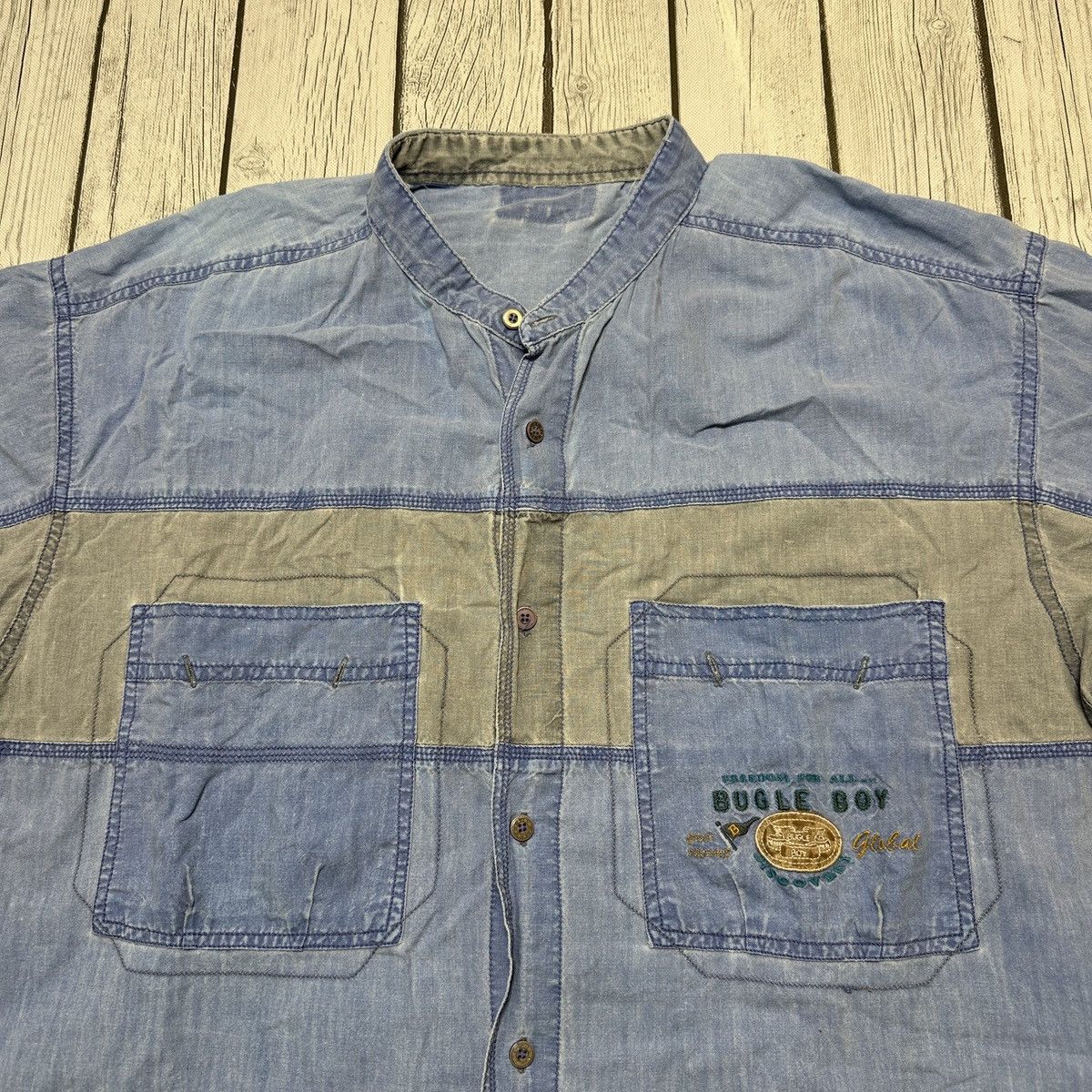 Bugle Boy × Vintage Vintage Bugle Boy shirt Size US L / EU 52-54 / 3 - 3 Thumbnail