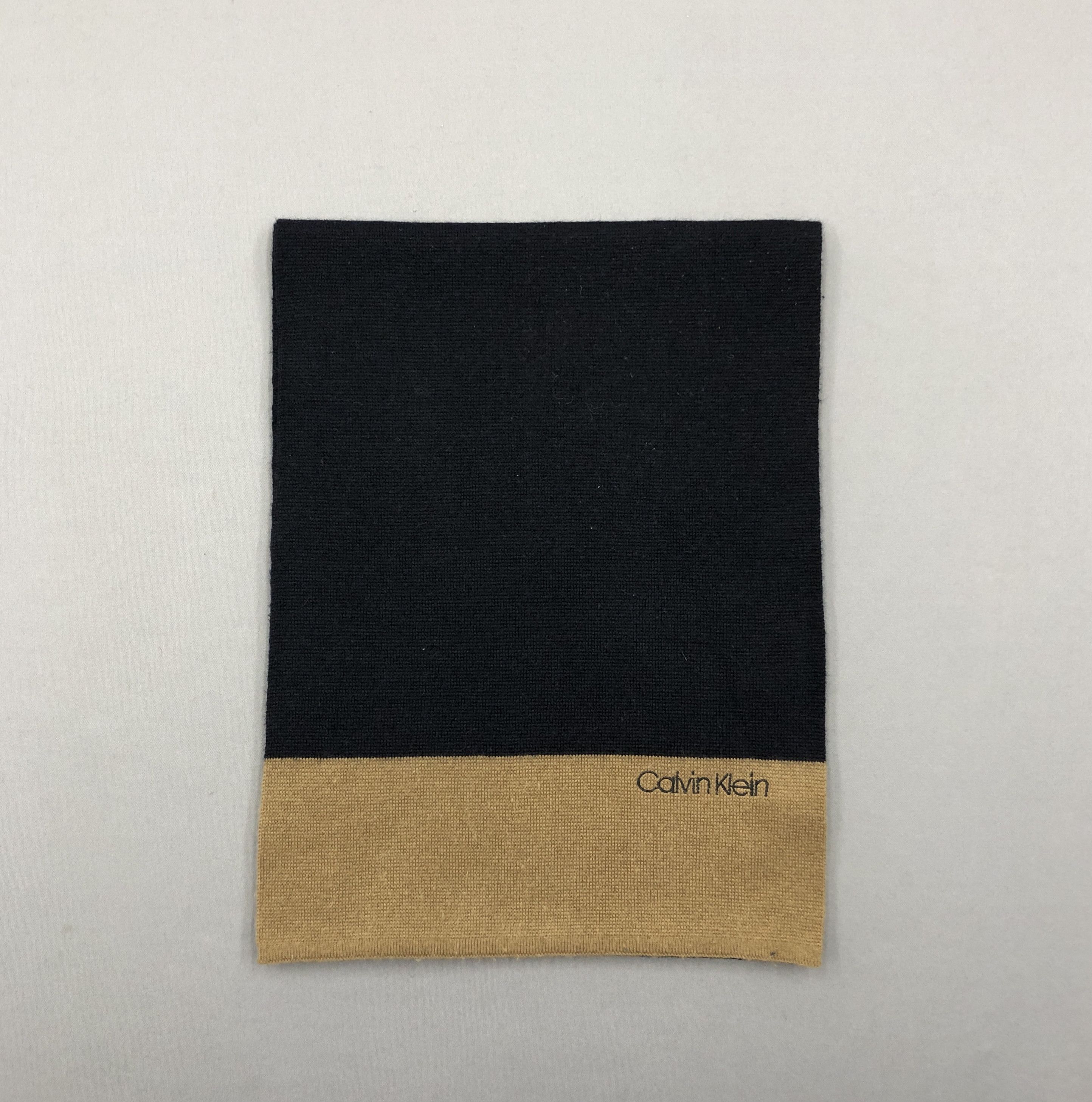 Trussardi Vintage Calvin Klein Scarf Ribbed Knit Wool Scarves Size ONE SIZE - 2 Thumbnail