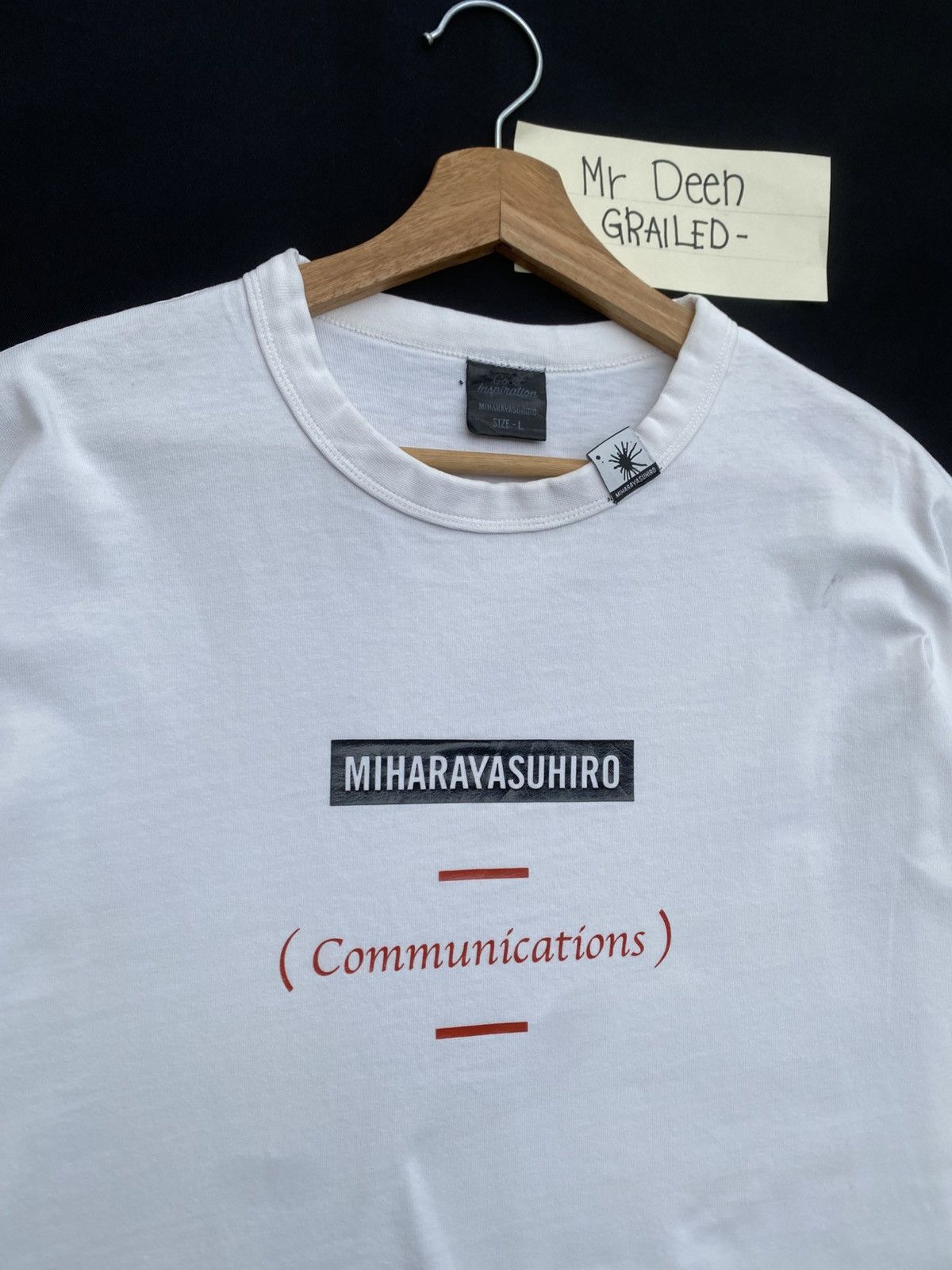 Maison MIHARA YASUHIRO Rare Miharayasuhiro Communications x GU Tshirt Size US L / EU 52-54 / 3 - 6 Thumbnail