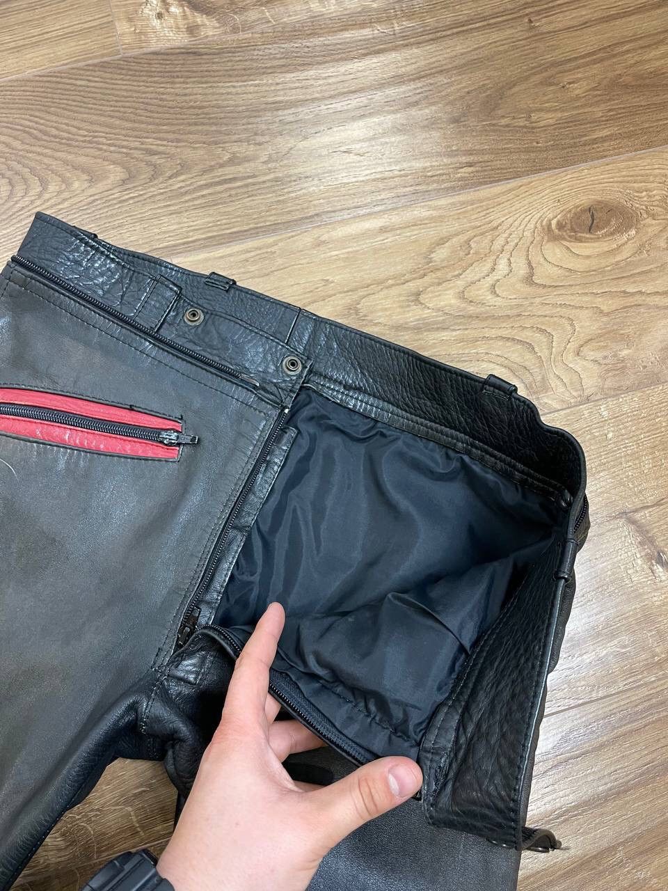 Genuine Leather × Vintage Vintage 90’s Y2K Style Racing Moto Bike Leather Pants Size US 34 / EU 50 - 12 Thumbnail