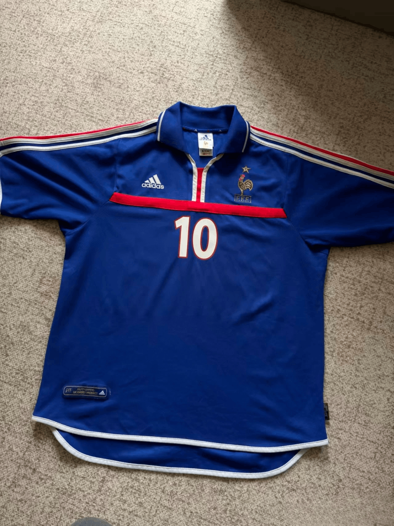 Other 2000 France 10 Zidane Jersey Home Size US M / EU 48-50 / 2 - 1 Thumbnail