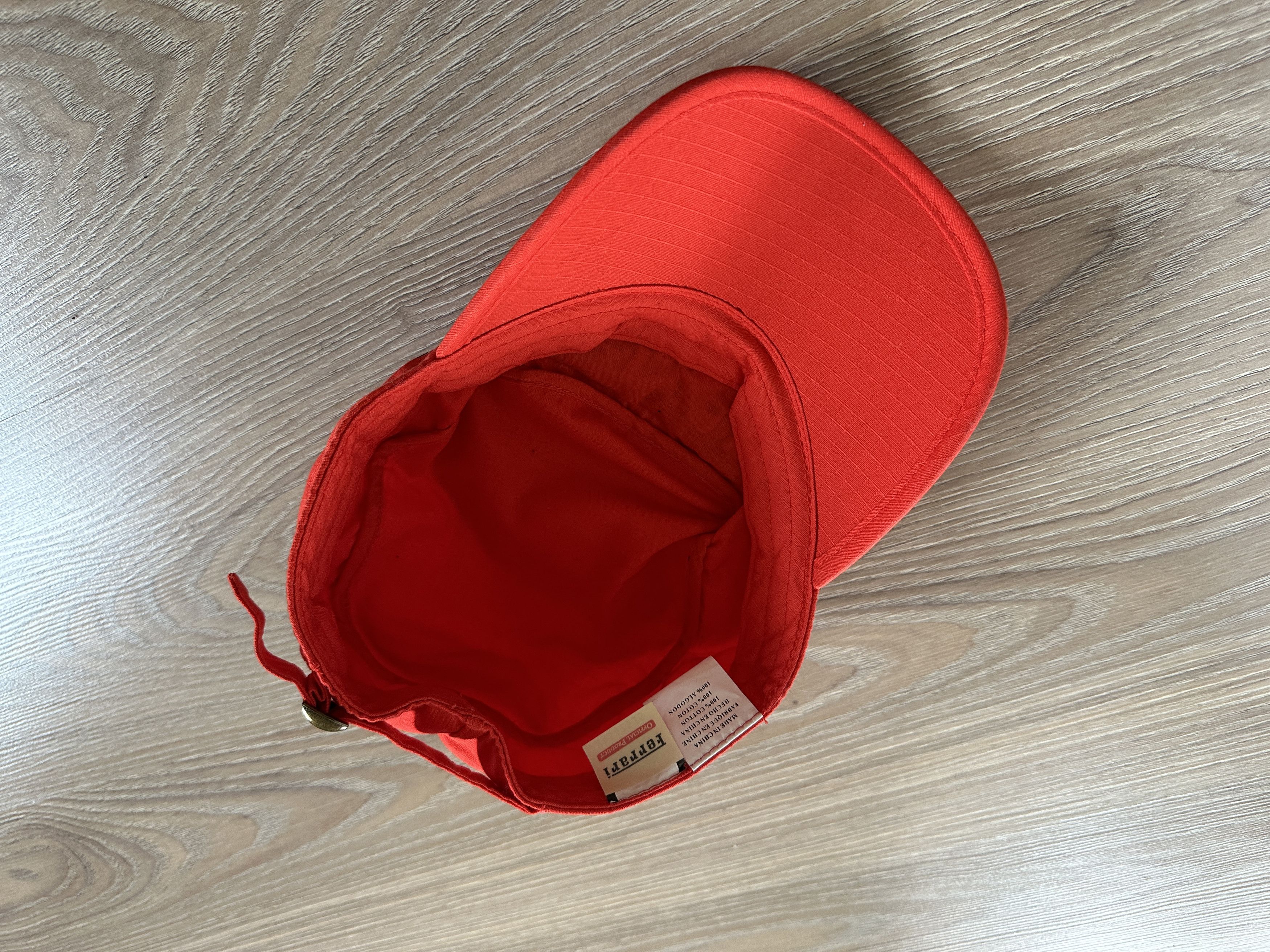 Ferrari × Vintage Vintage Ferrari Gear V8 Red Baseball Cap Size ONE SIZE - 6 Thumbnail