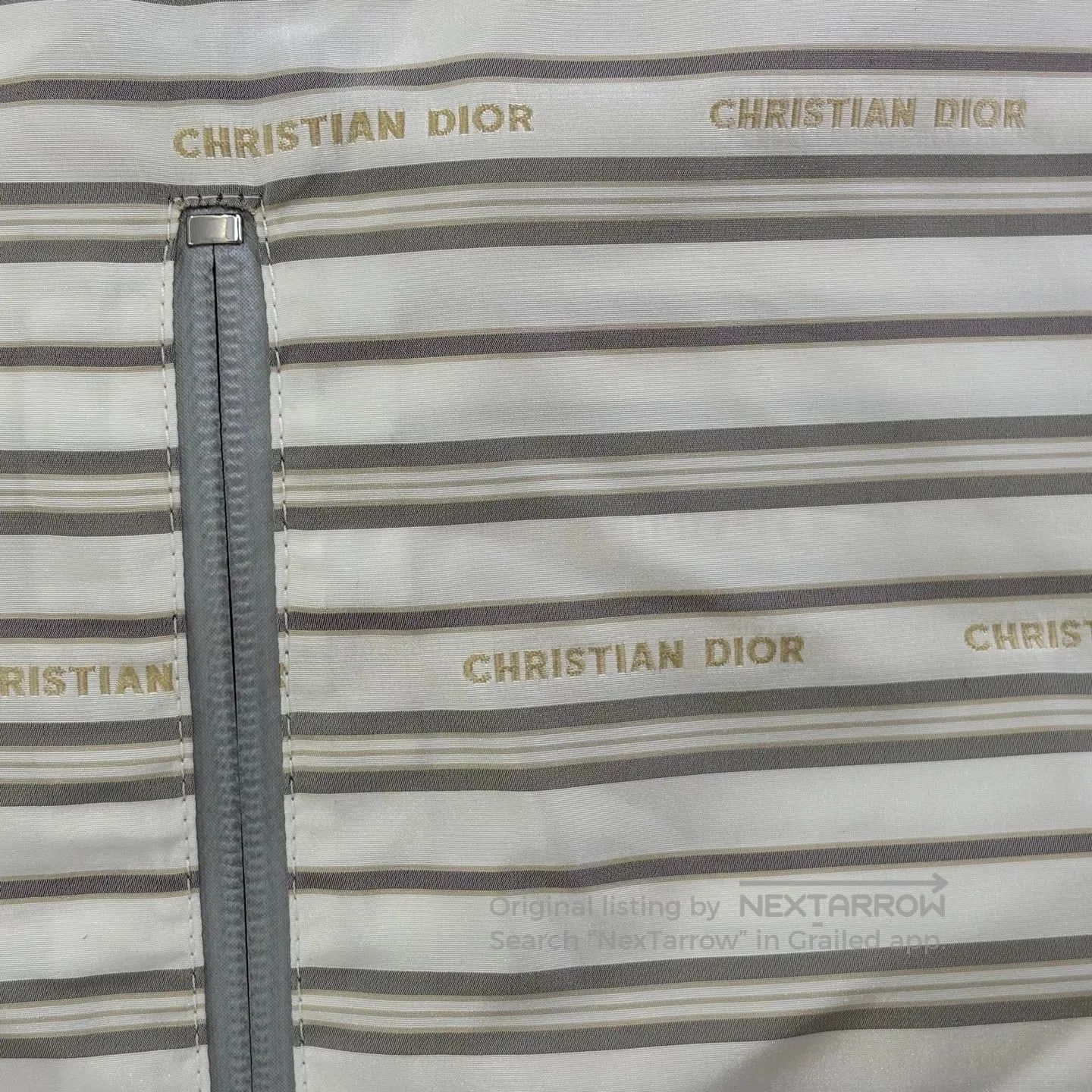 Dior Dior Half-zipper silk blend striped hooded thick jacket Size US S / EU 44-46 / 1 - 7 Thumbnail