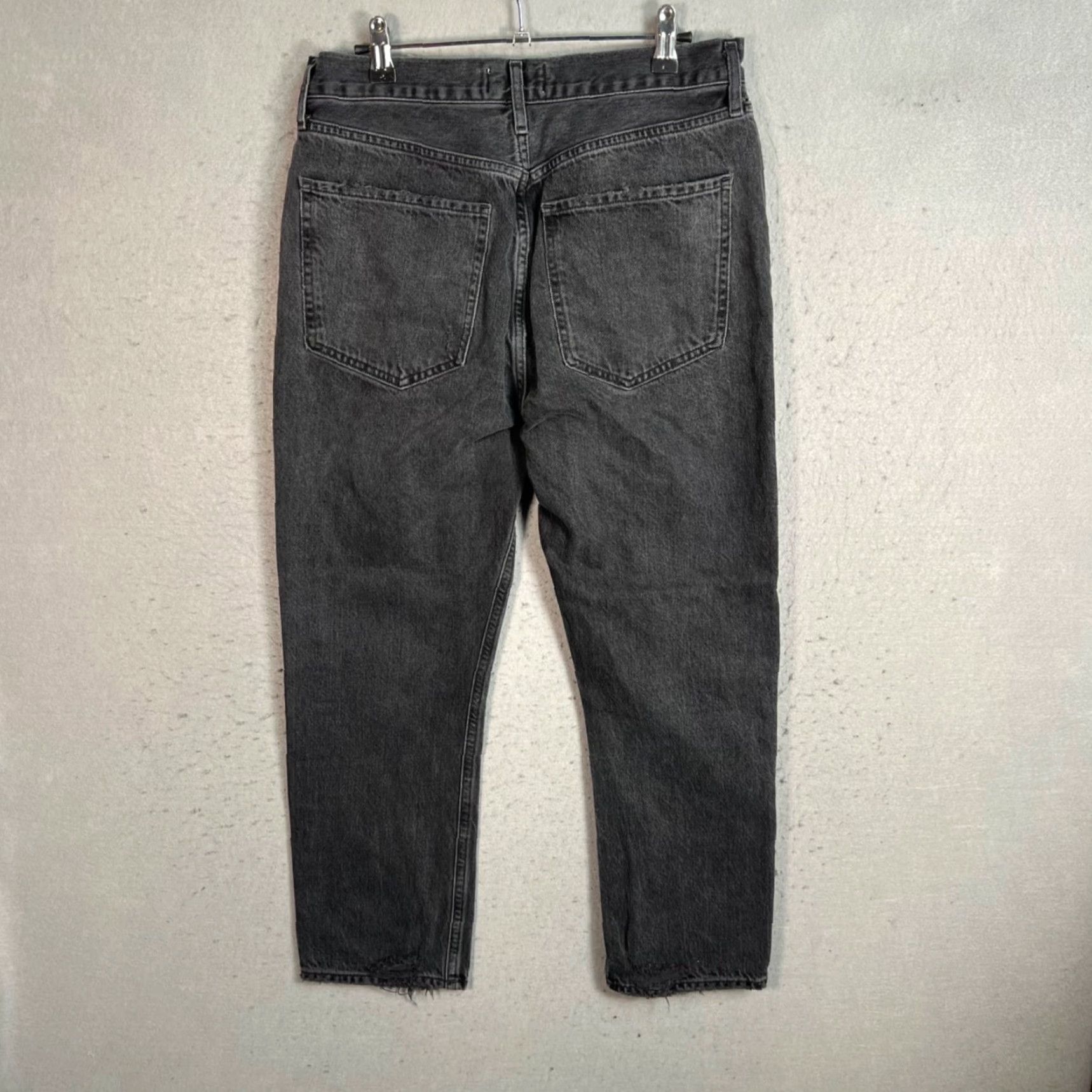 Agolde AGOLDE Jeans Black 29 Riley High-Rise Straight-Leg 100% Cotton Womens Adult 29 Denim Vintage 100% Cotton Size 29" - 2 Thumbnail