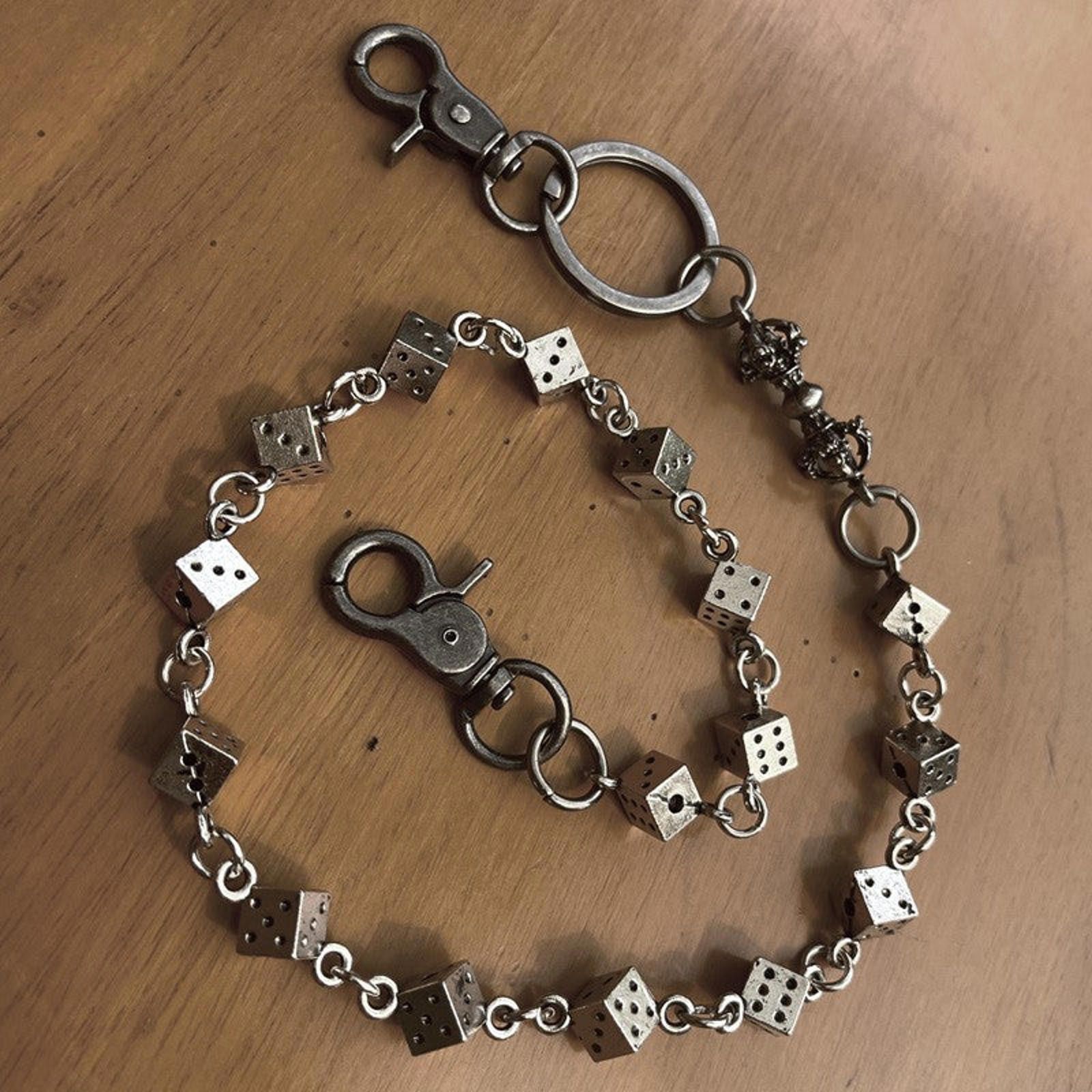 Jewelry Dice Wallet Chain, Pants Chain Size ONE SIZE - 4 Thumbnail