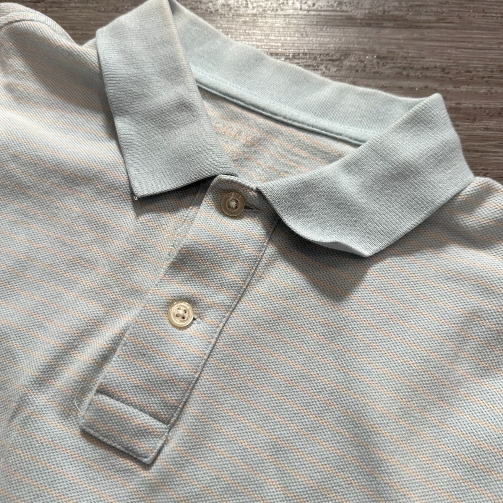 J.Crew J.CREW Polo Shirt Adult M blue White Knit Cotton Pique Polo Men's Polo M Blue White Cotton Polo Shirt Size US M / EU 48-50 / 2 - 2 Thumbnail