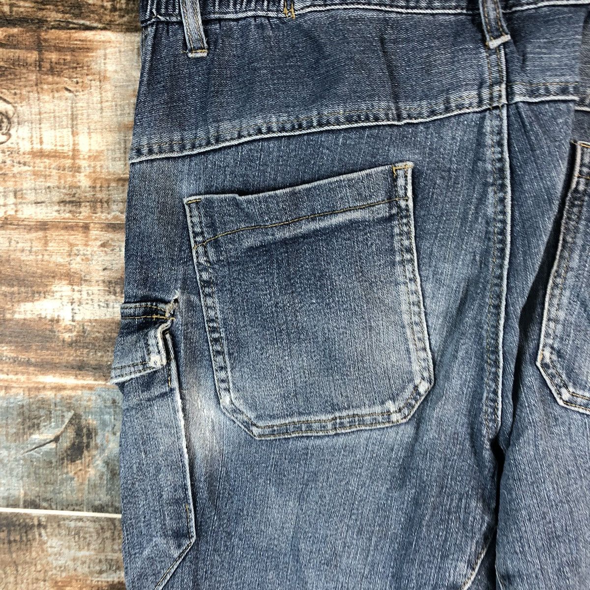 Japanese Brand Japanese Brand Blue Distressed Denim Pants #A2137 Size US 35 - 20 Thumbnail