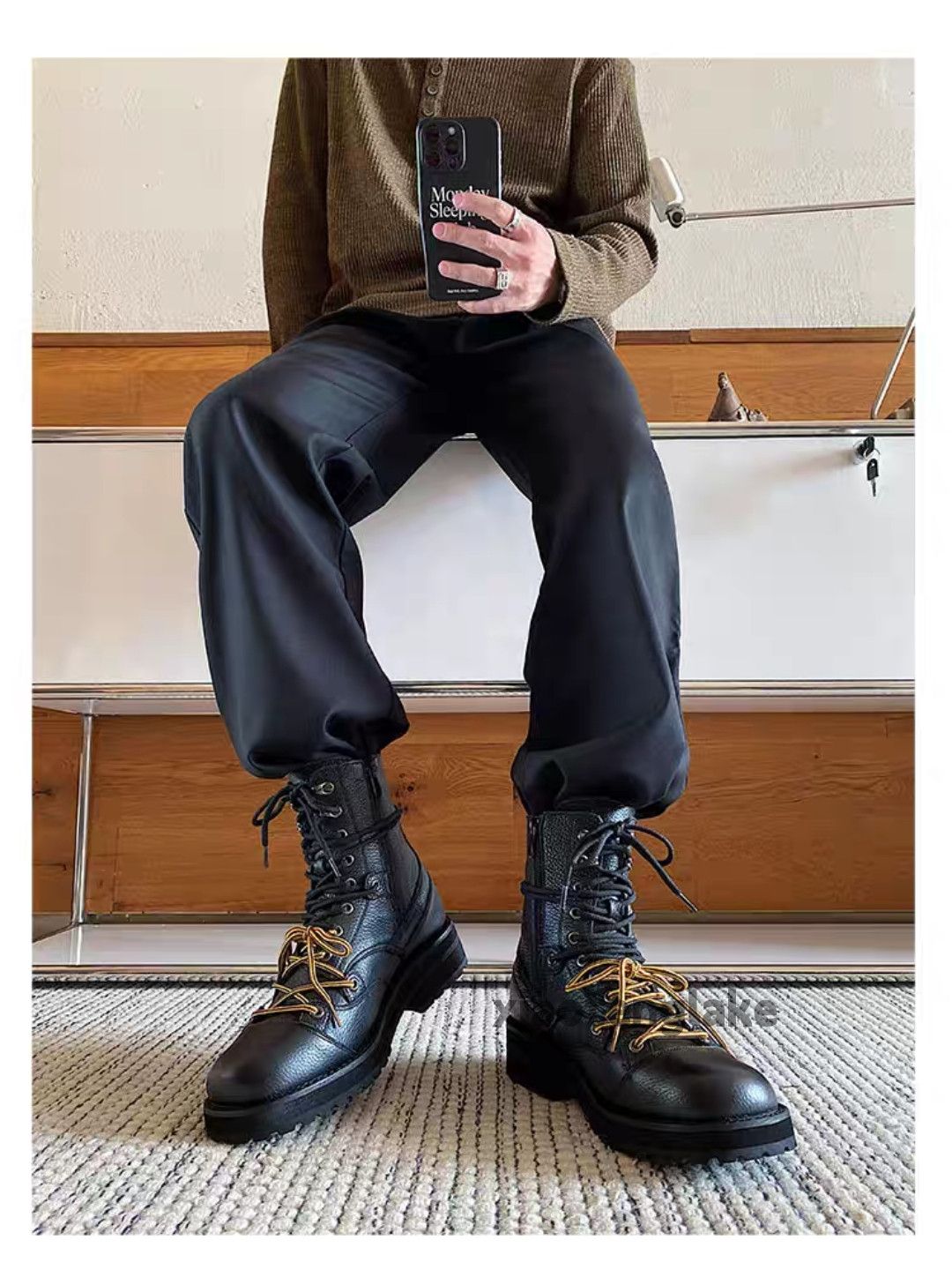 Vintage xtl utility punk yuppie grunge military outdoor boots Size US 7 / EU 40 - 3 Thumbnail
