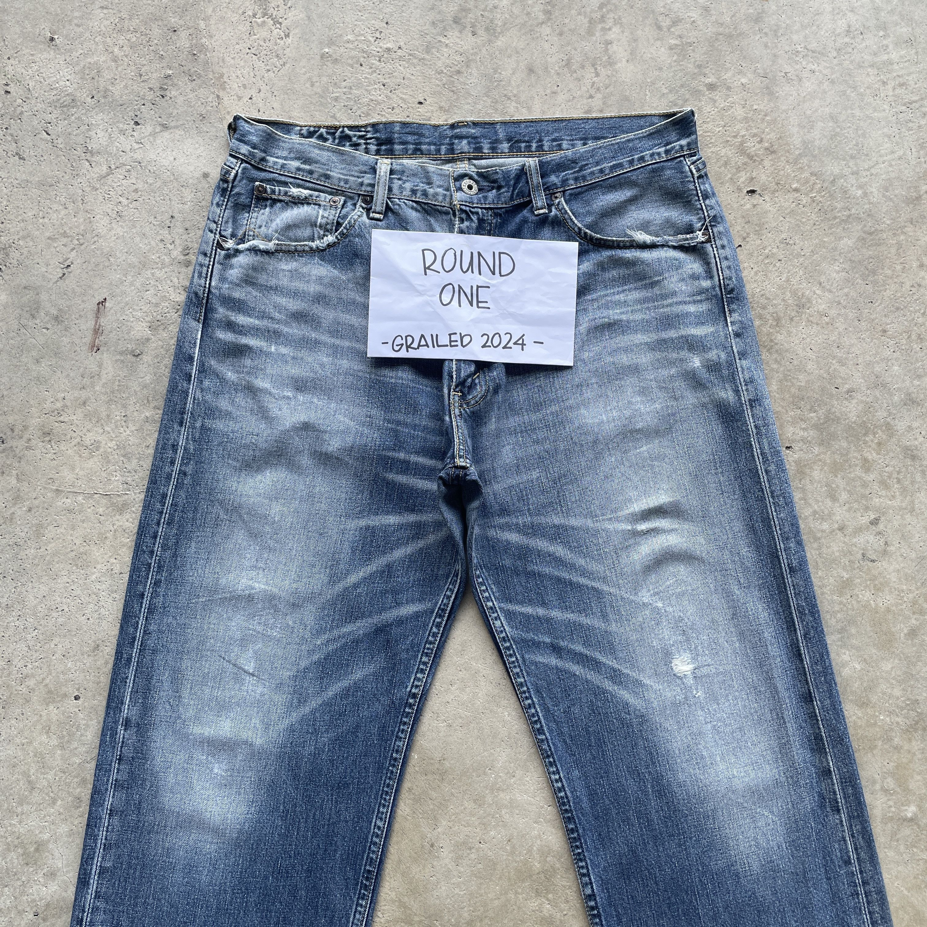 Jean × Levi's VINTAGE LEVI’S 503 FADED DENIM PANTS JEANS W35x31.5 Size US 35 - 3 Thumbnail
